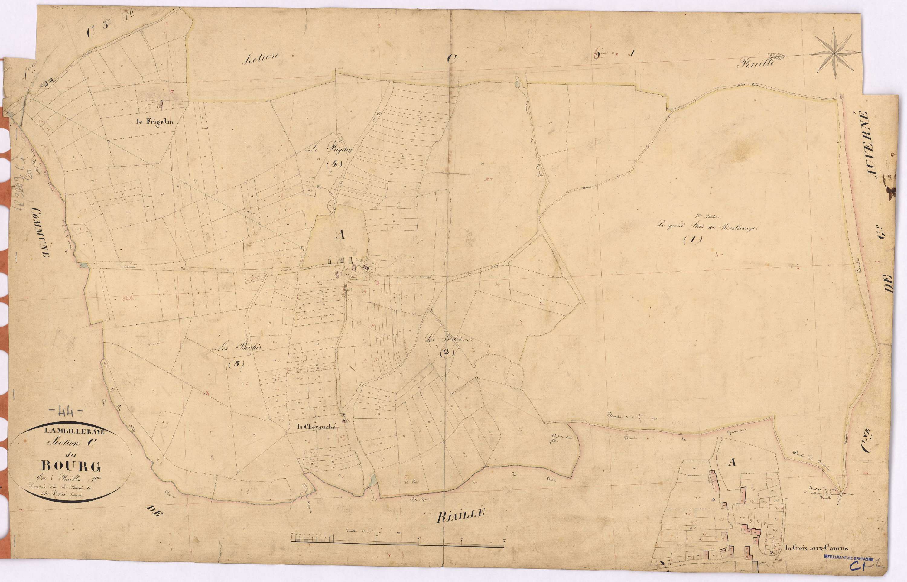 La Meilleraye-de-Bretagne - Section C1 Bourg (section du)