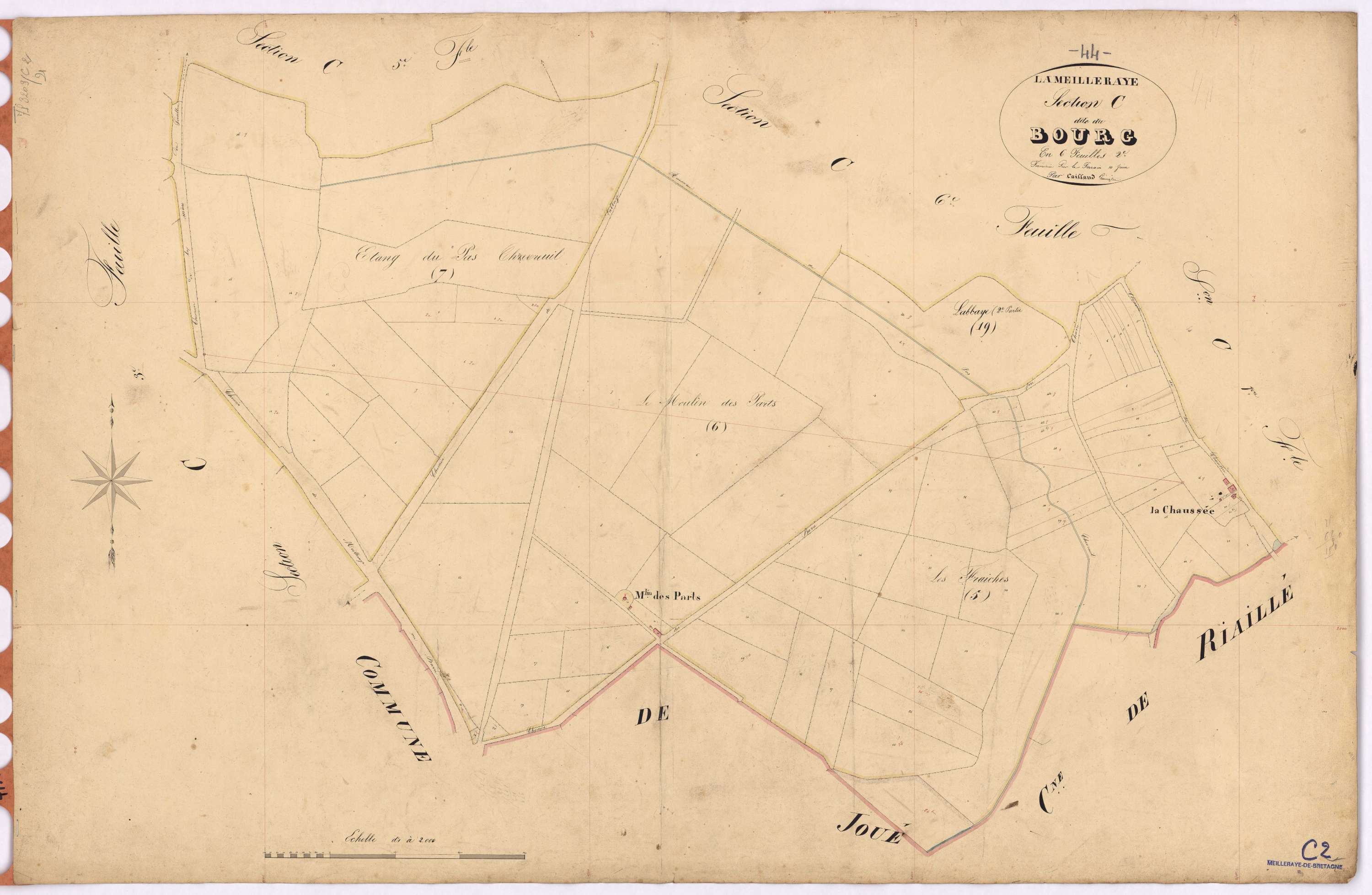 La Meilleraye-de-Bretagne - Section C2 Bourg (section du)