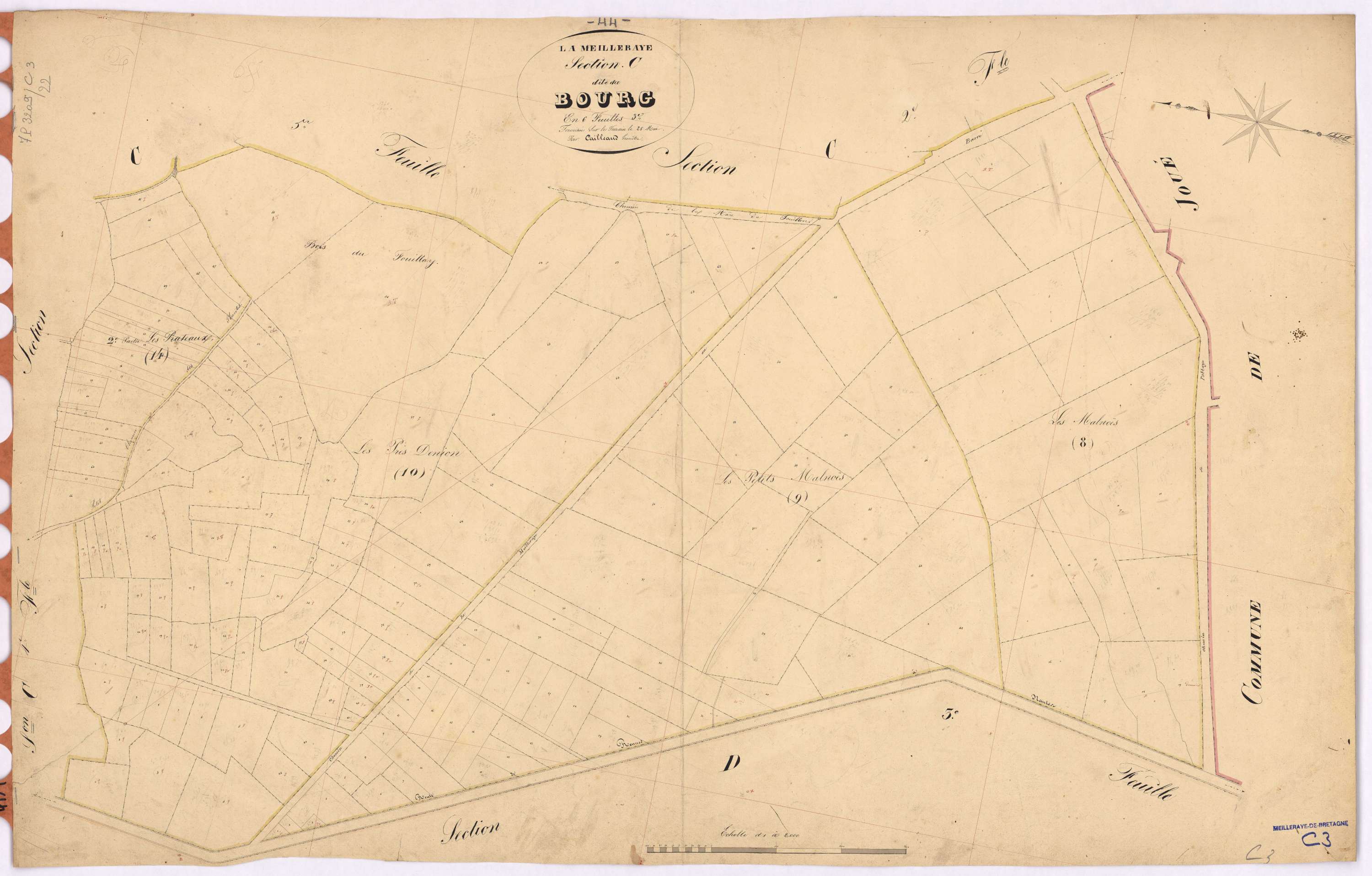 La Meilleraye-de-Bretagne - Section C3 Bourg (section du)