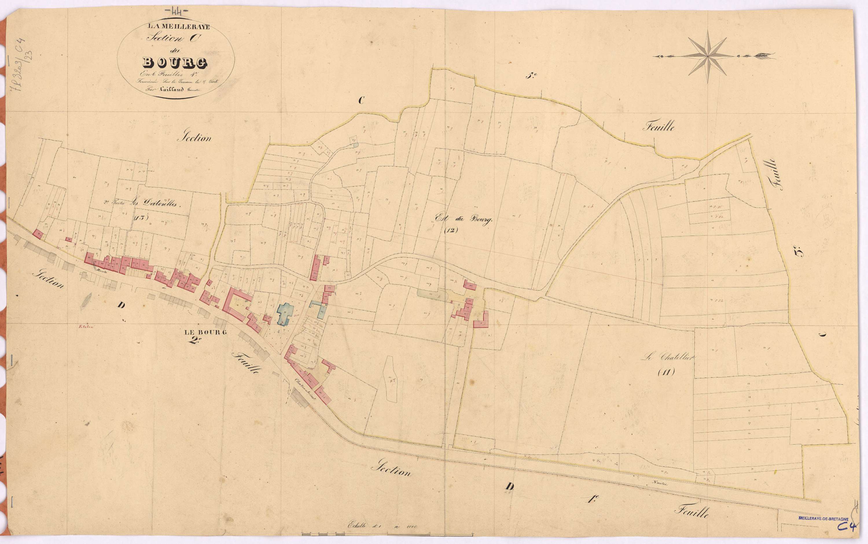 La Meilleraye-de-Bretagne - Section C4 Bourg (section du)