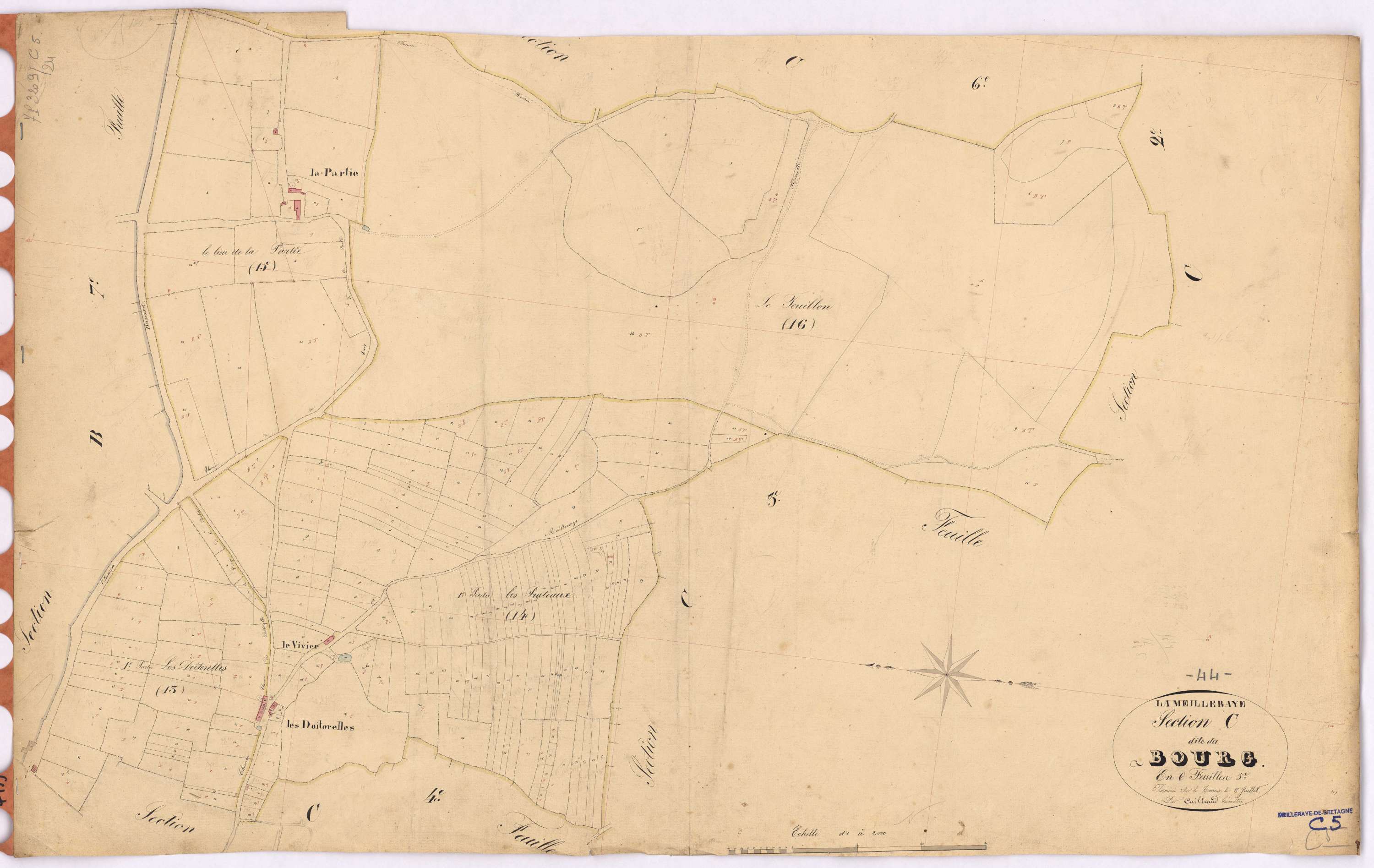 La Meilleraye-de-Bretagne - Section C5 Bourg (section du)
