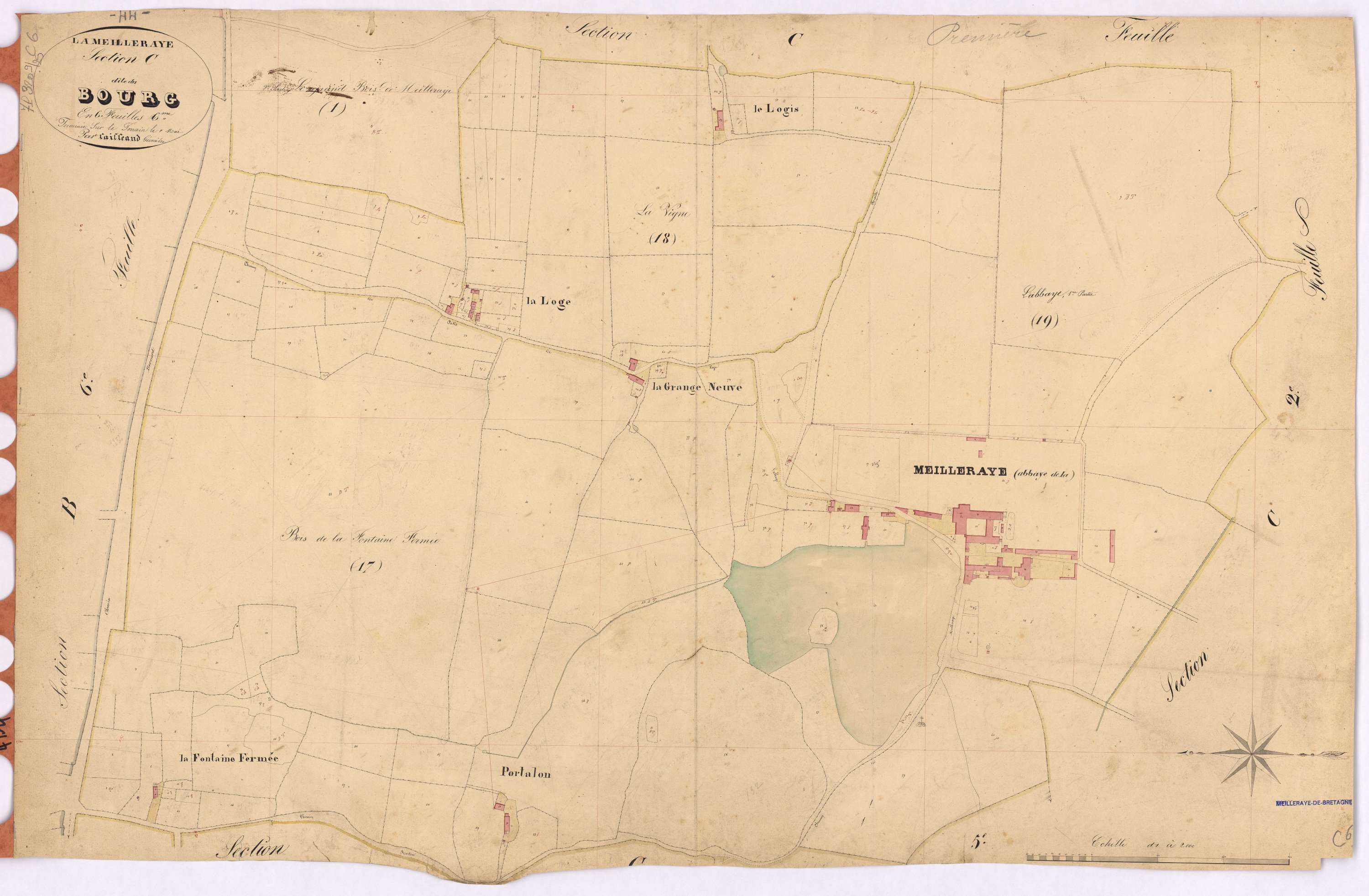 La Meilleraye-de-Bretagne - Section C6 Bourg (section du)