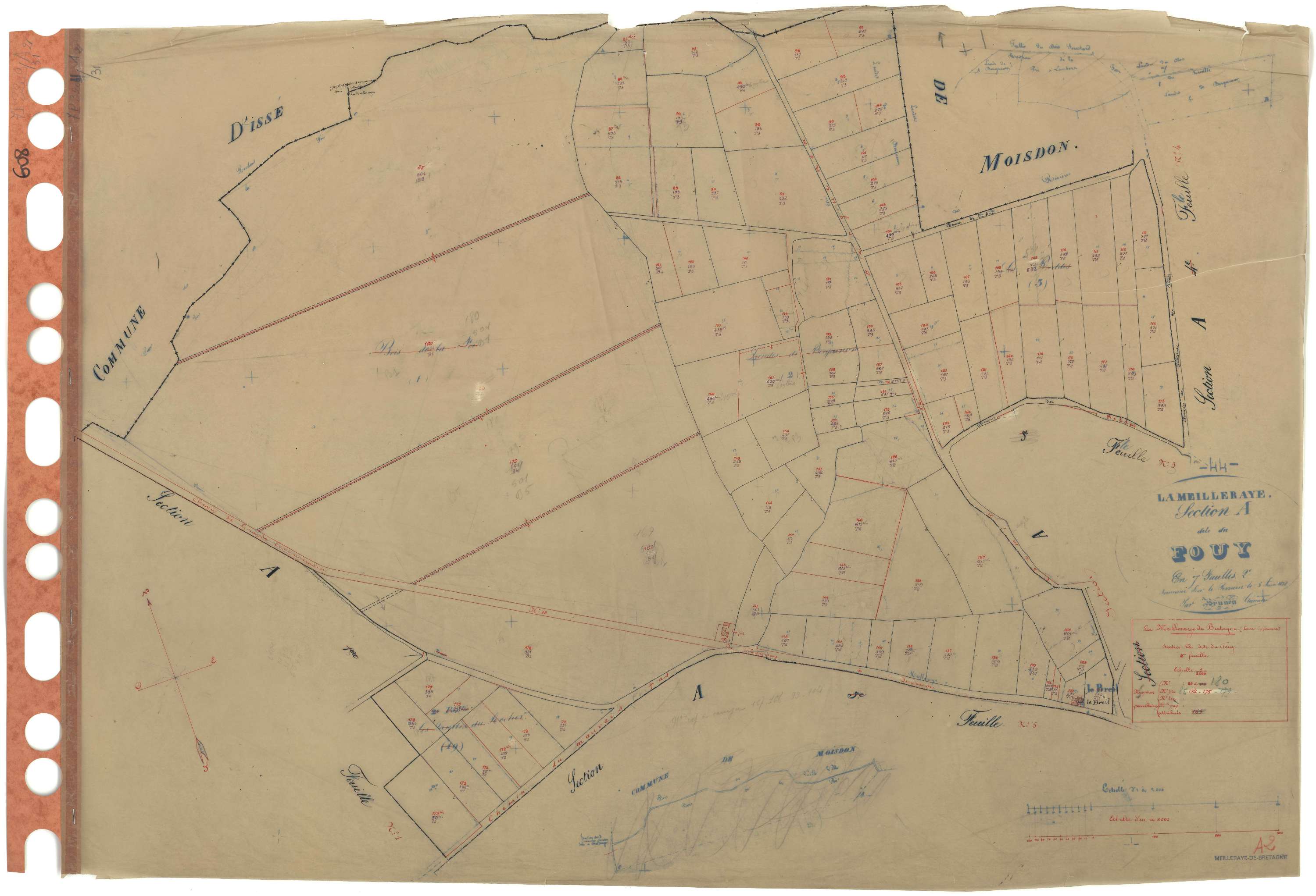 La Meilleraye-de-Bretagne - Section A2 Fouy (section du) . 85-180