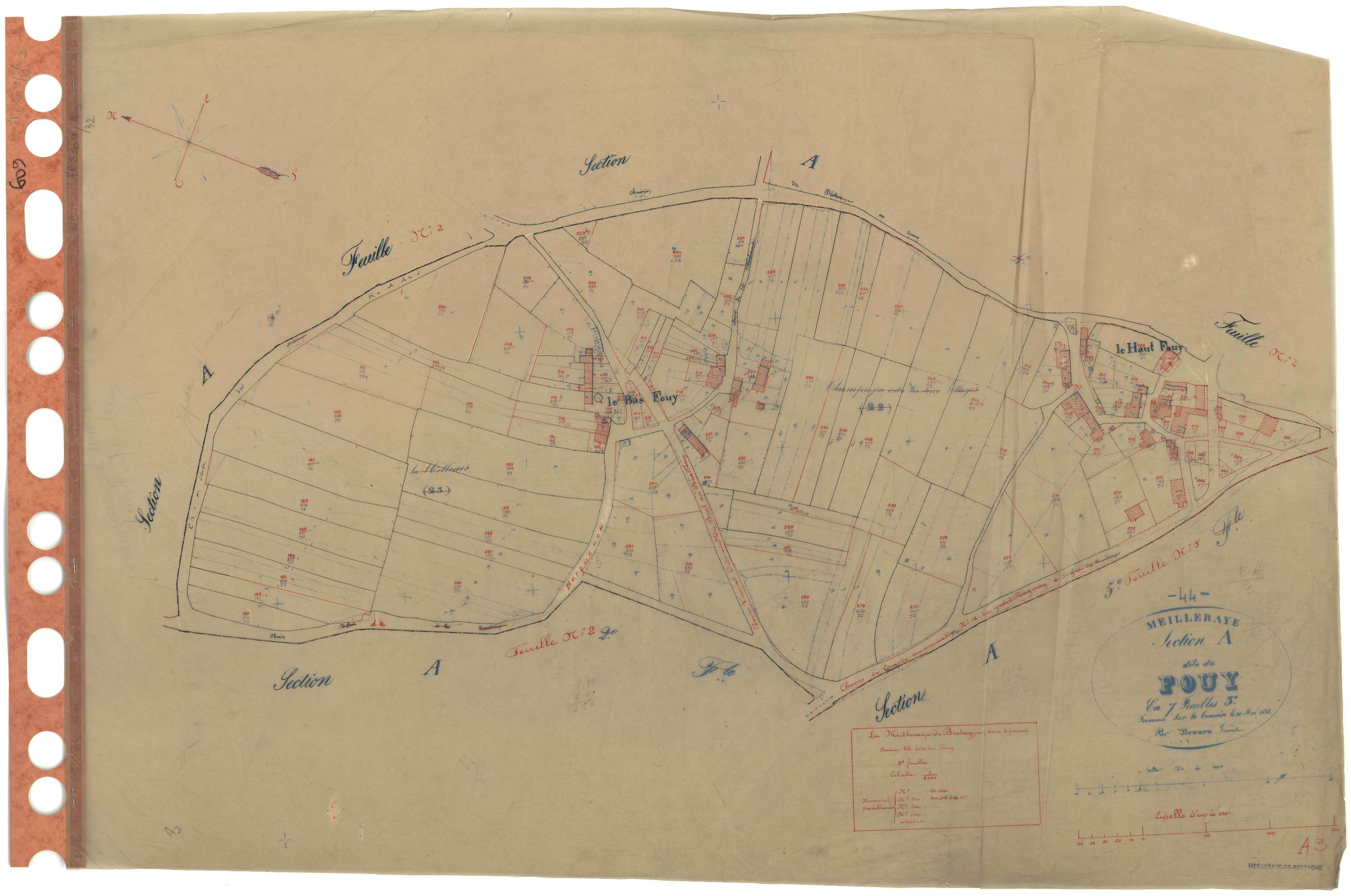 La Meilleraye-de-Bretagne - Section A3 Fouy (section du) . 181-288
