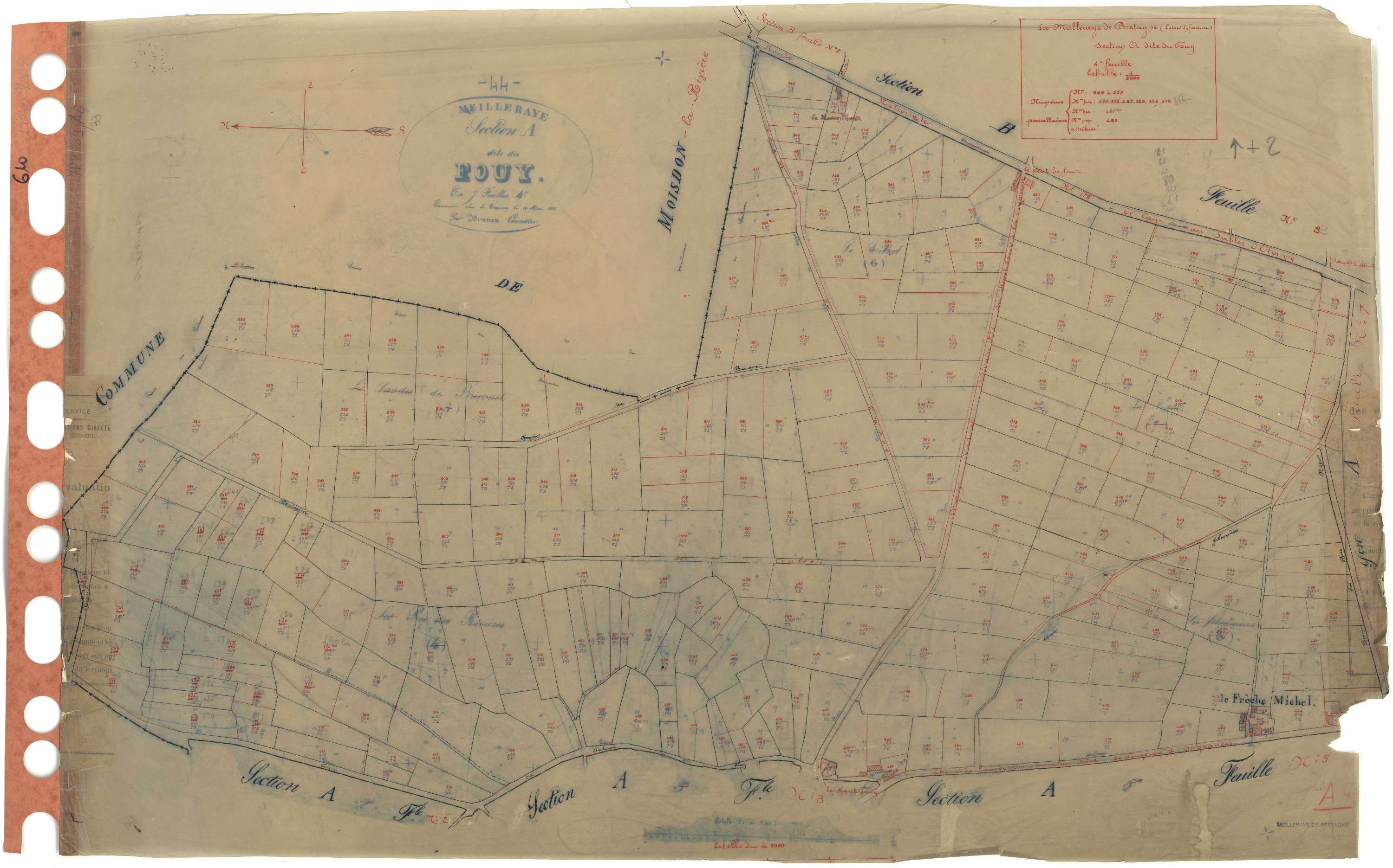La Meilleraye-de-Bretagne - Section A4 Fouy (section du) . 289-559