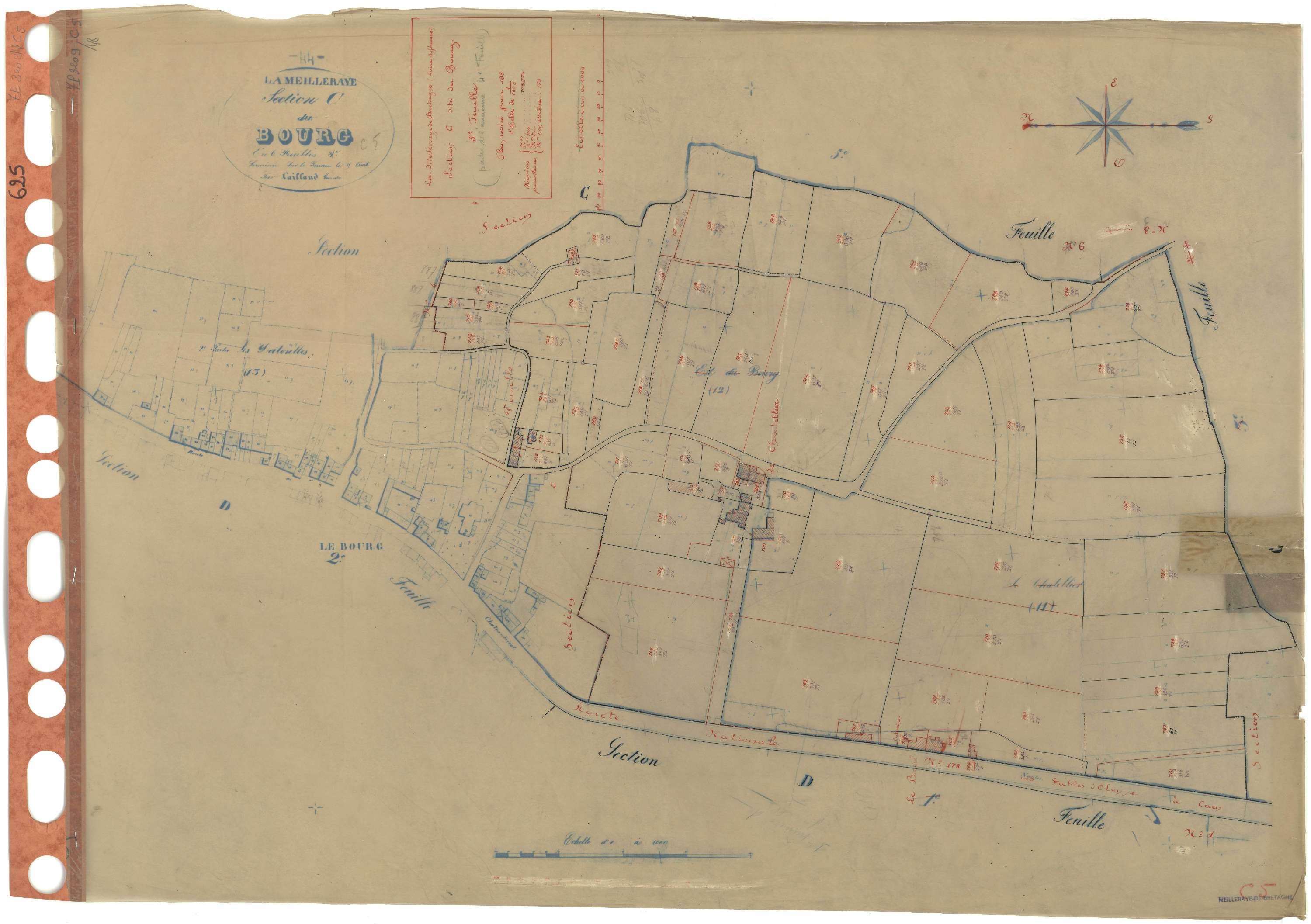 La Meilleraye-de-Bretagne - Section C5 Bourg (section du) . 706-774