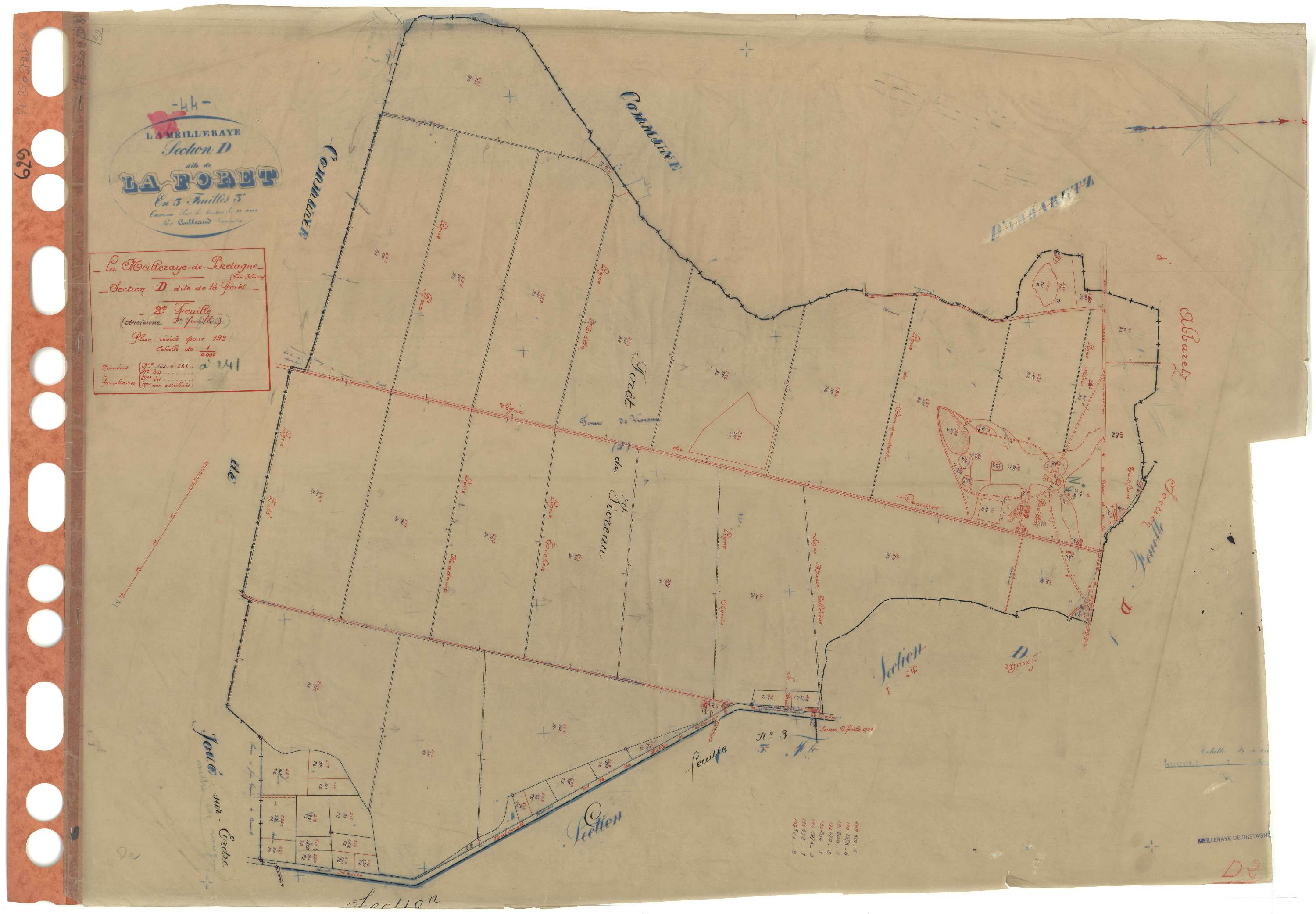 La Meilleraye-de-Bretagne - Section D2 Forêt (section de La) . 162-241