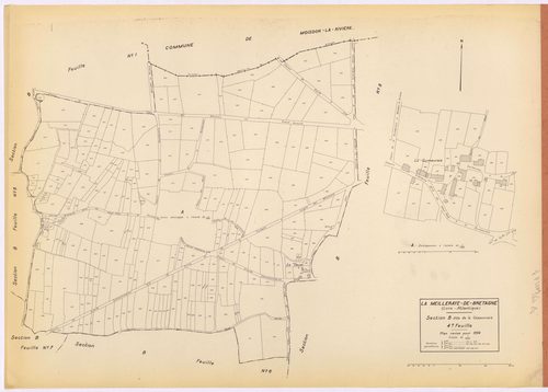 La Meilleraye-de-Bretagne - Section B4 Cossonnais (section de La) ; 413-679
