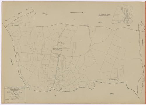 La Meilleraye-de-Bretagne - Section C1 Bourg (section du) ; 1-206