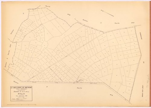 La Meilleraye-de-Bretagne - Section C3 Bourg (section du) ; 308-509