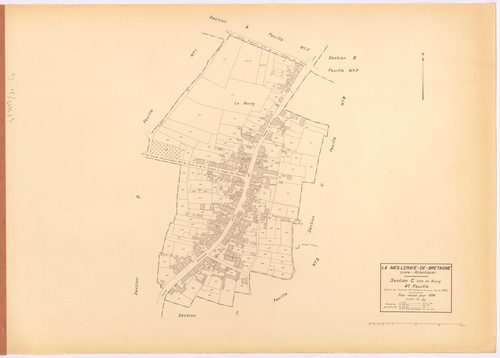 La Meilleraye-de-Bretagne - Section C4 Bourg (section du) ; 510-705