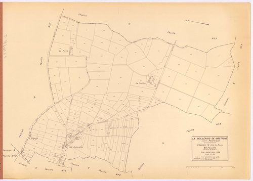 La Meilleraye-de-Bretagne - Section C6 Bourg (section du) ; 775-980