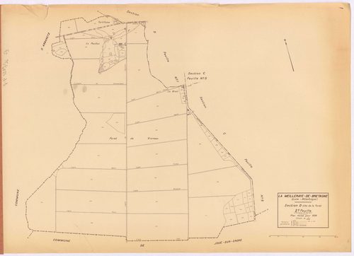 La Meilleraye-de-Bretagne - Section D2 Forêt (section de La) ; 162-241