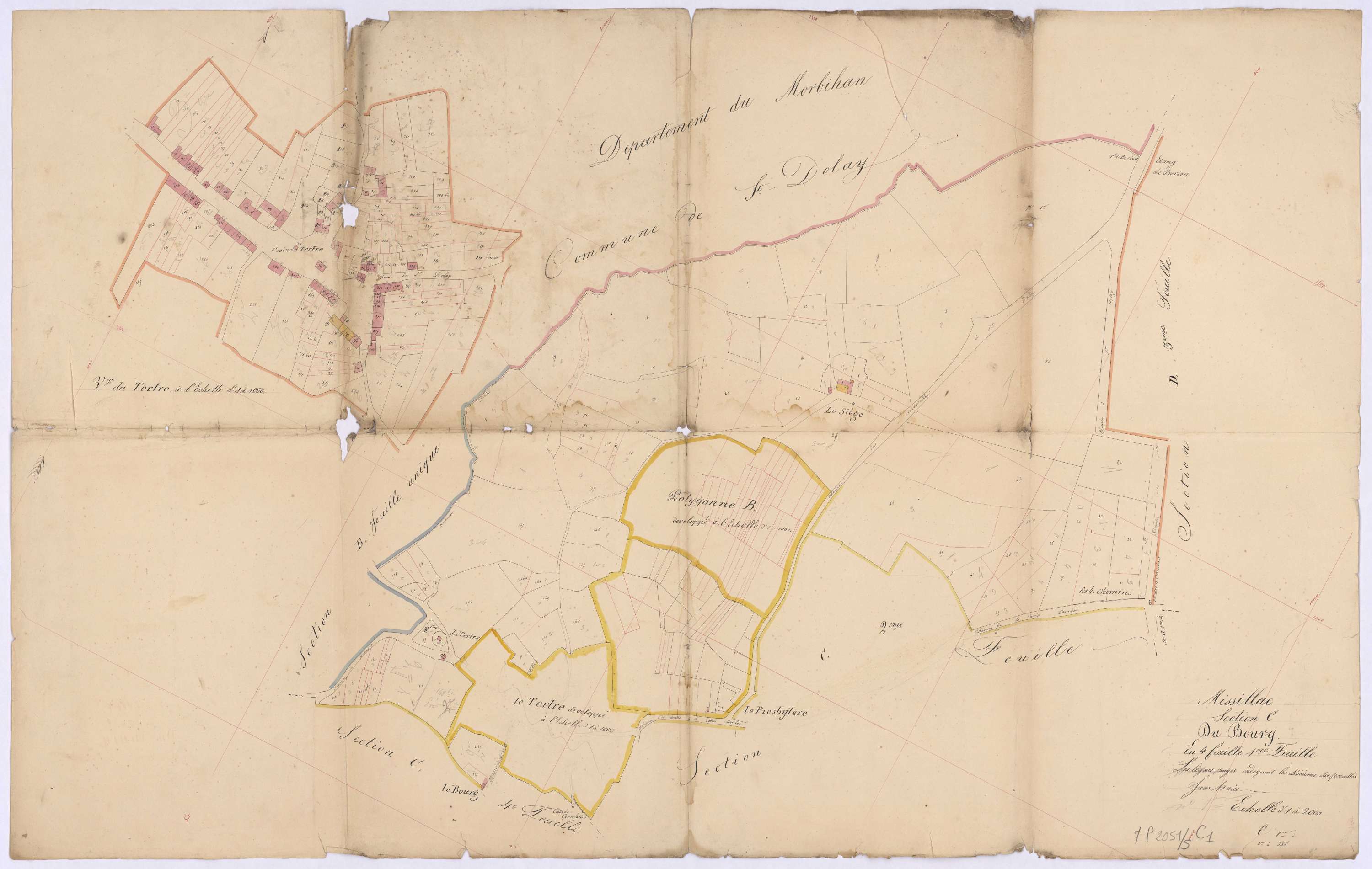 Missillac - Section C1 Bourg (section du) ; 1-338