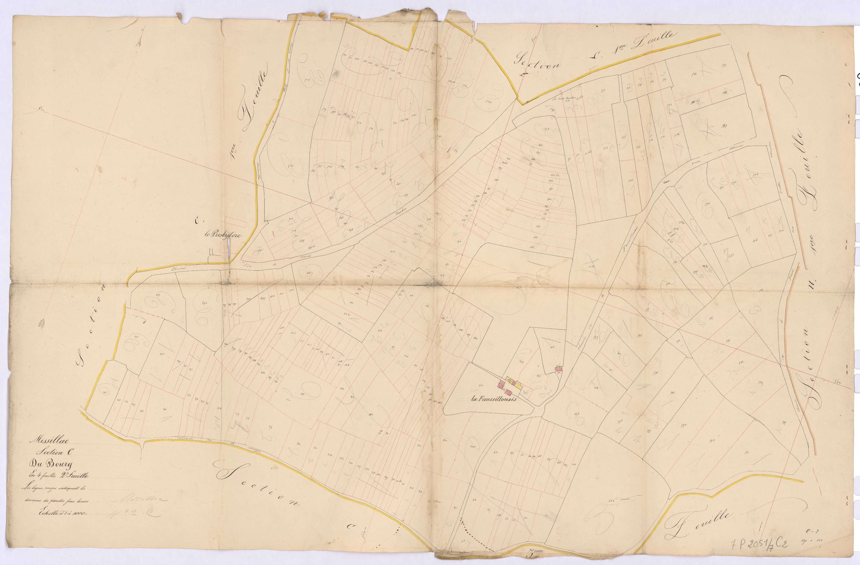 Missillac - Section C2 Bourg (section du) ; 339-622
