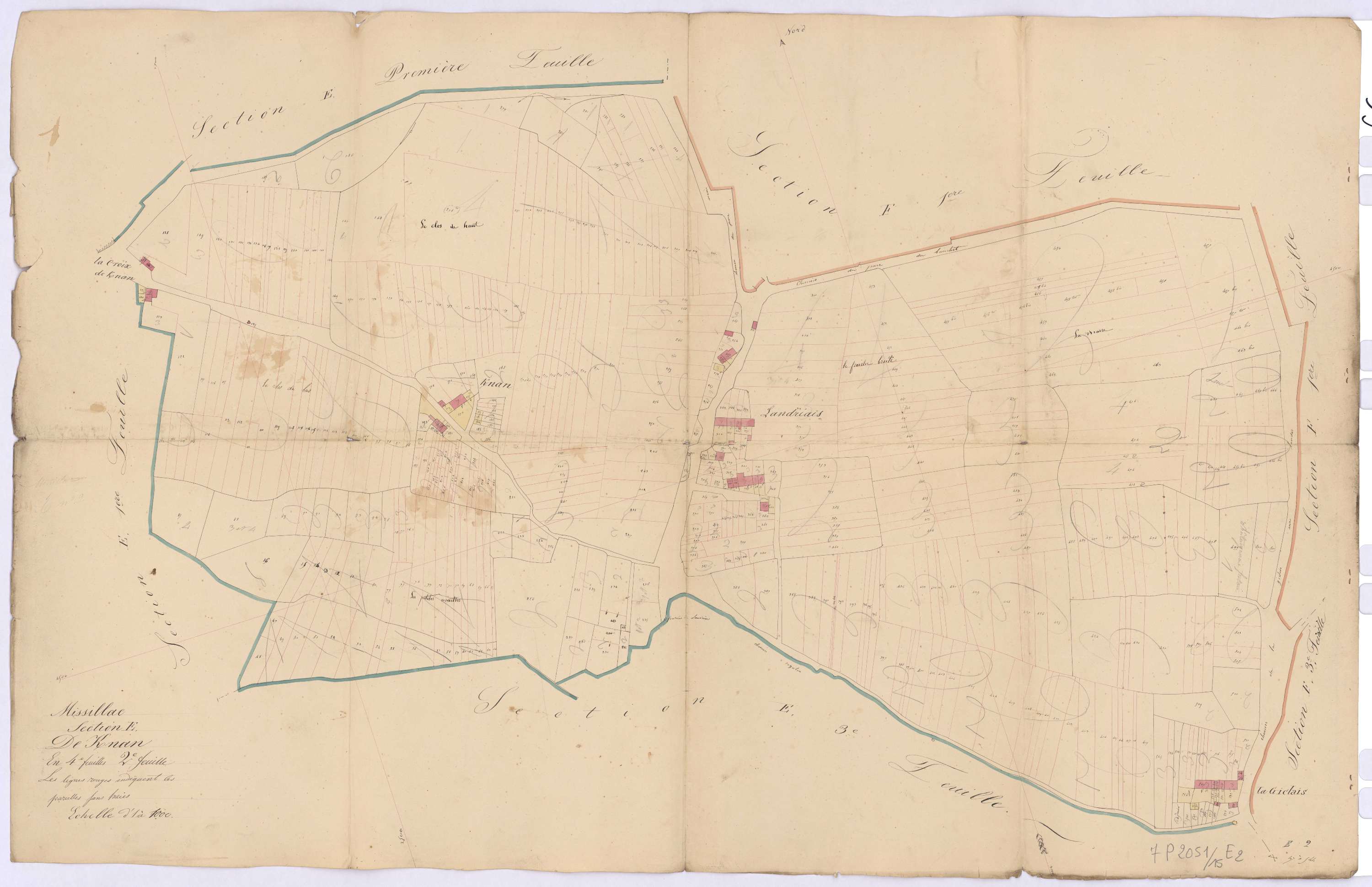 Missillac - Section E2 Kernan (section de) ; 47-544
