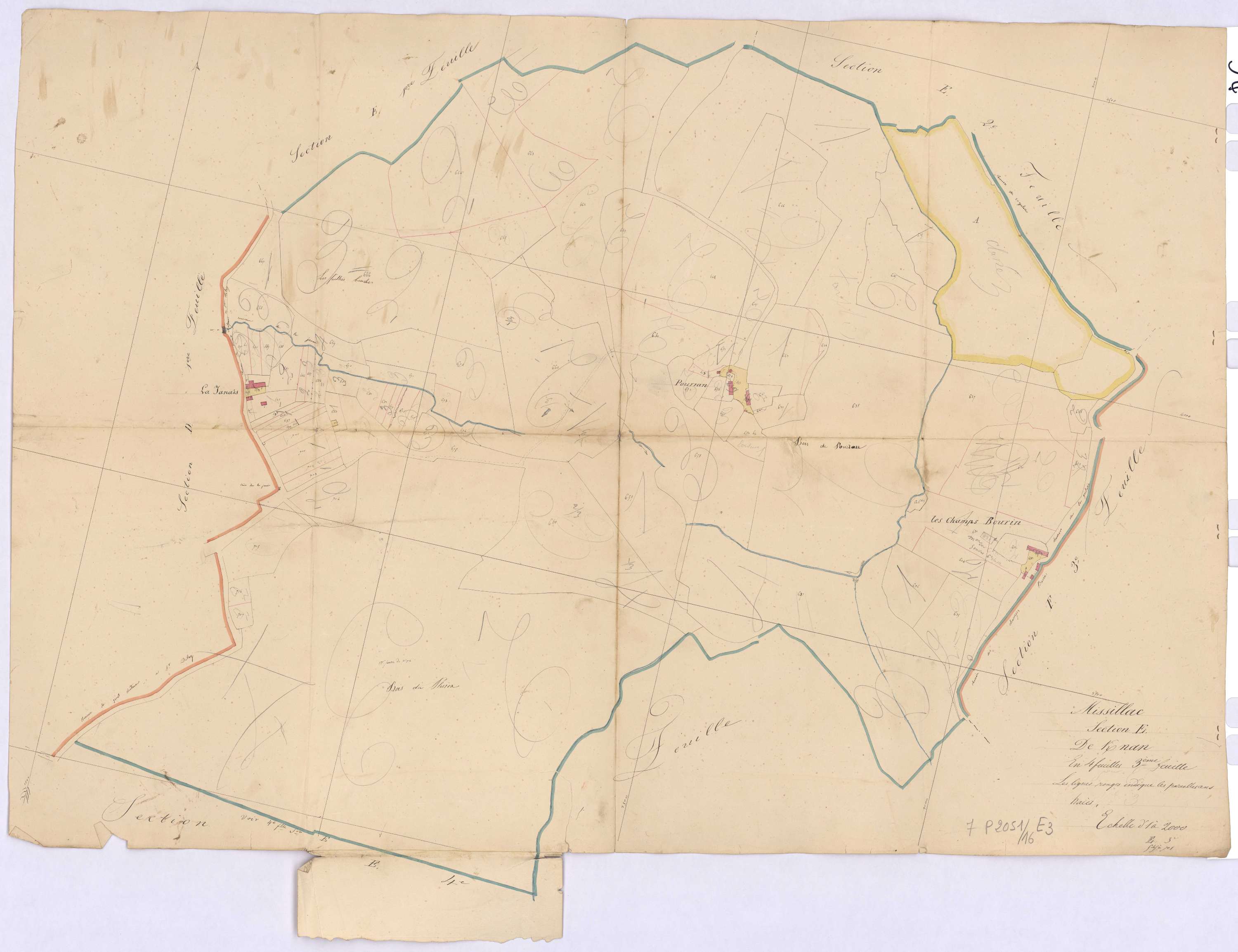 Missillac - Section E3 Kernan (section de) ; 545-708