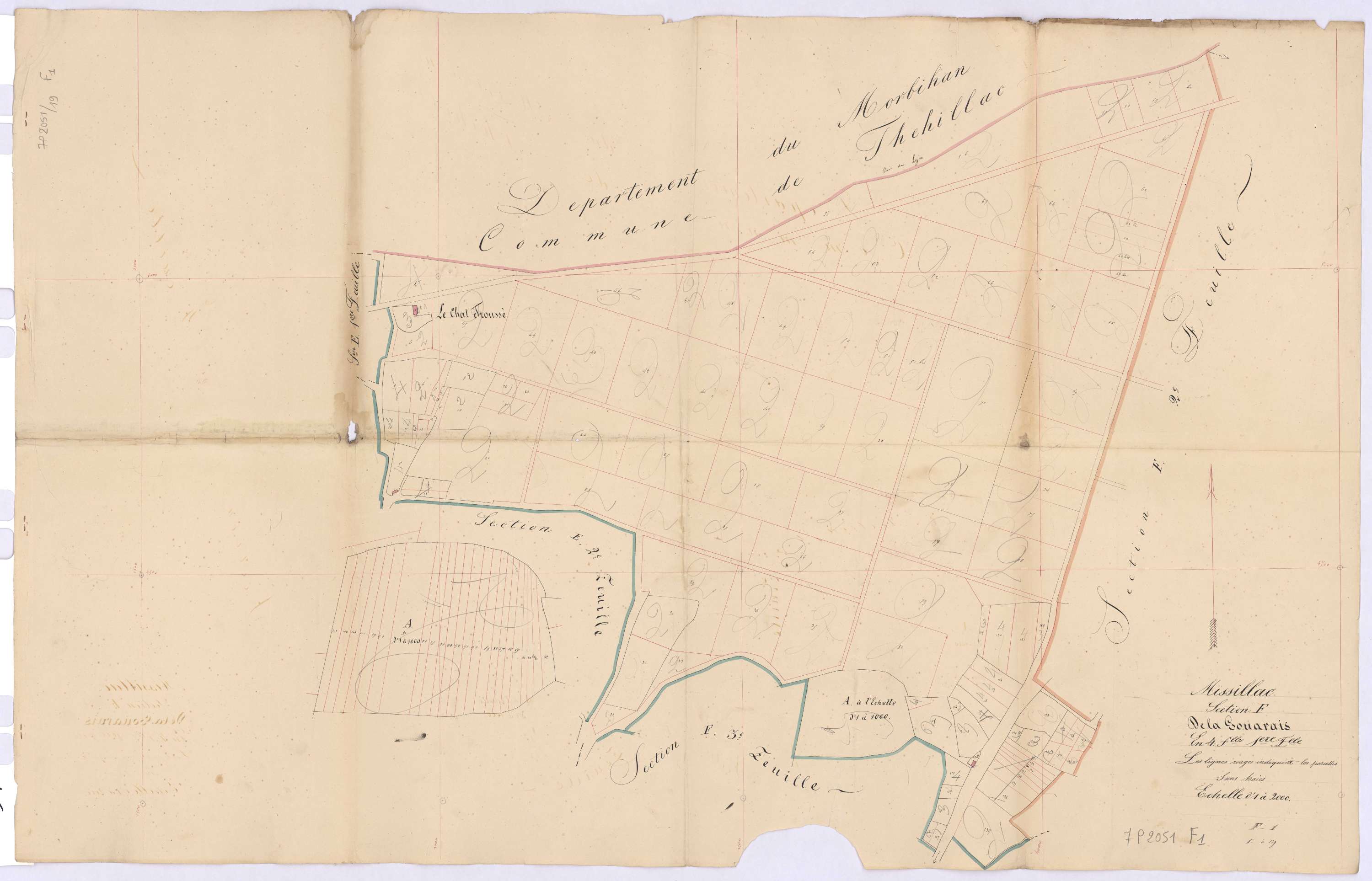 Missillac - Section F1 Gouarais (section de La) ; 1-139