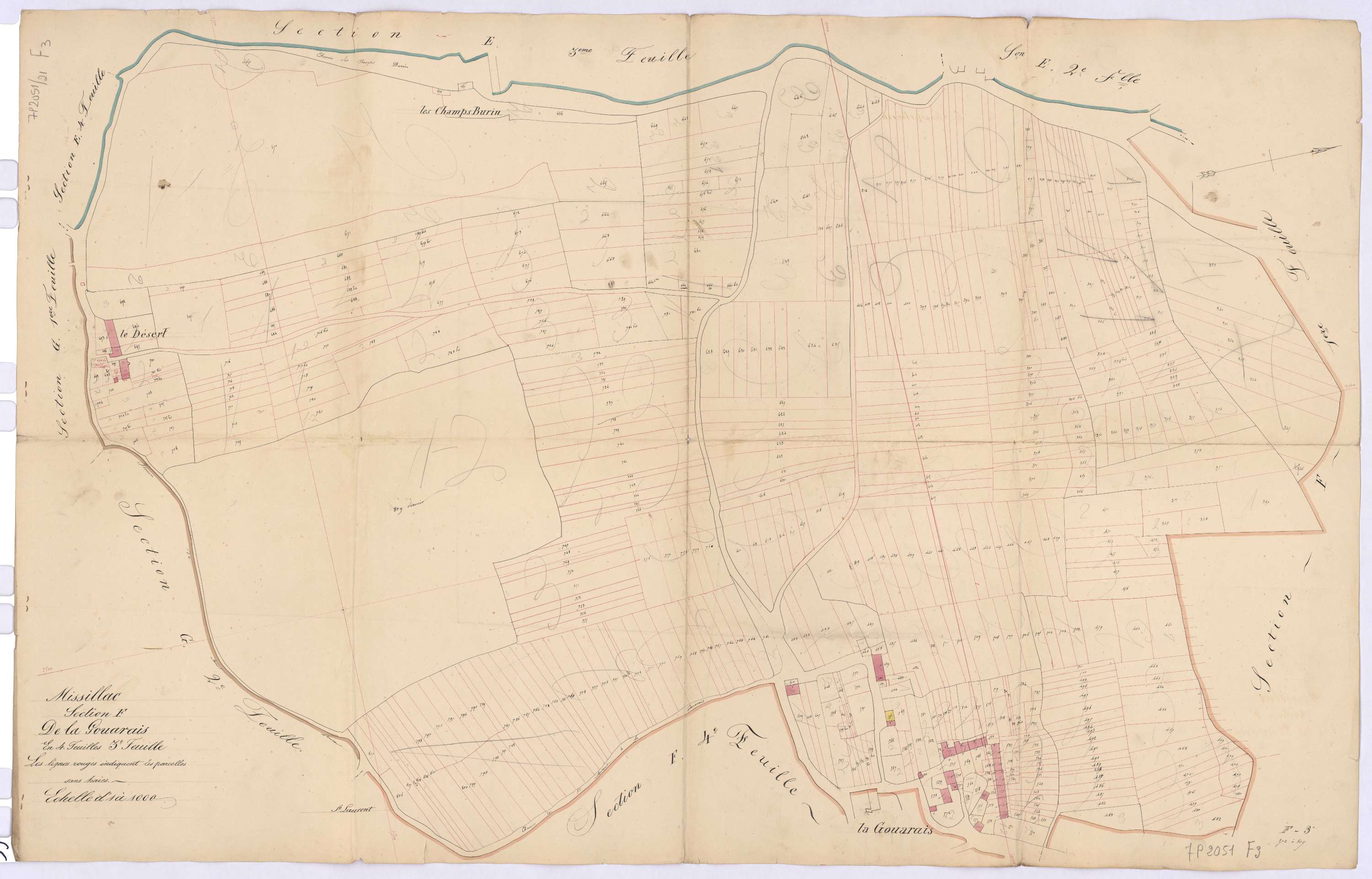 Missillac - Section F3 Gouarais (section de La) ; 272-809