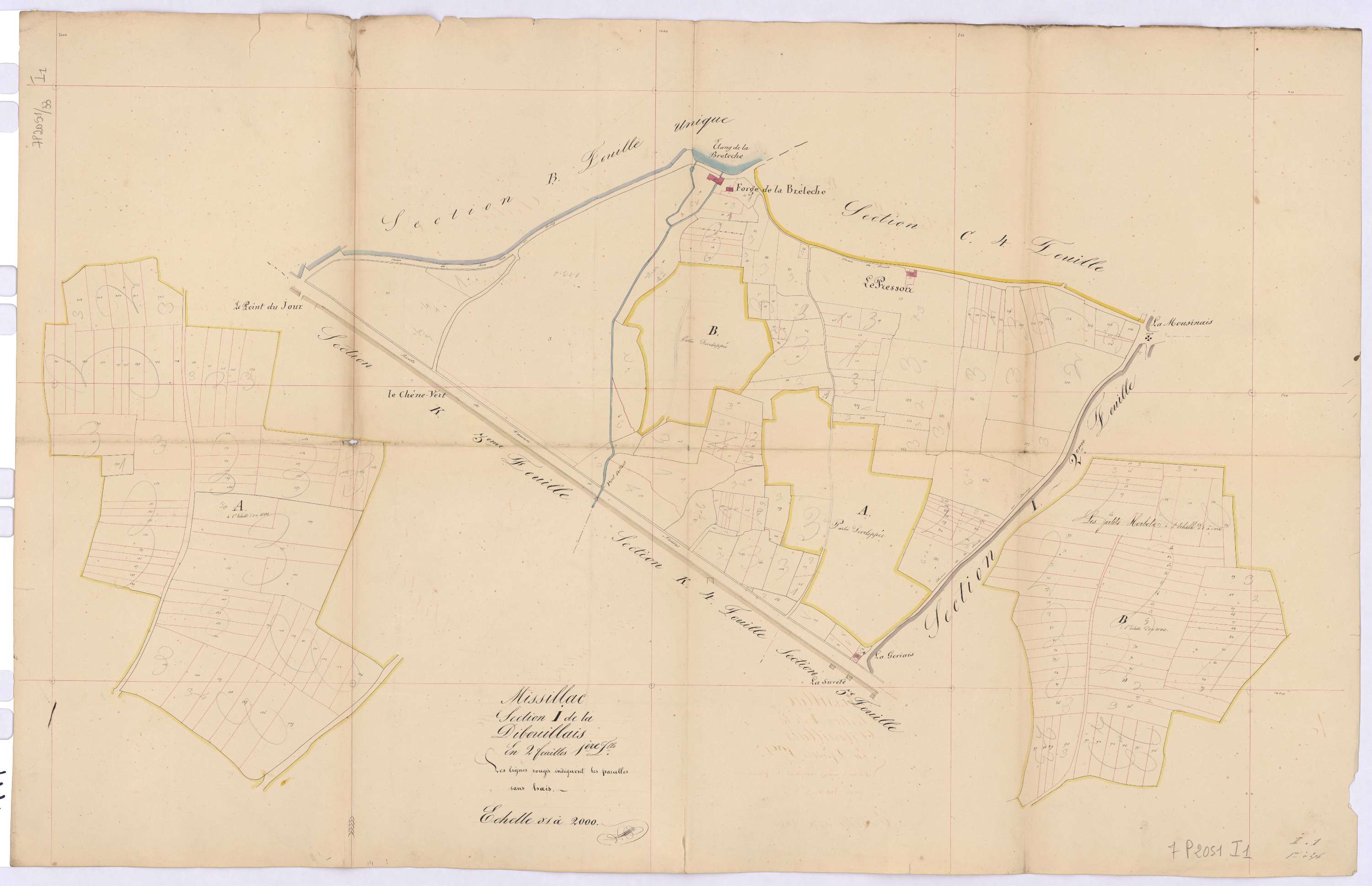 Missillac - Section I1 Dibouillais (section de La) ; 1-276