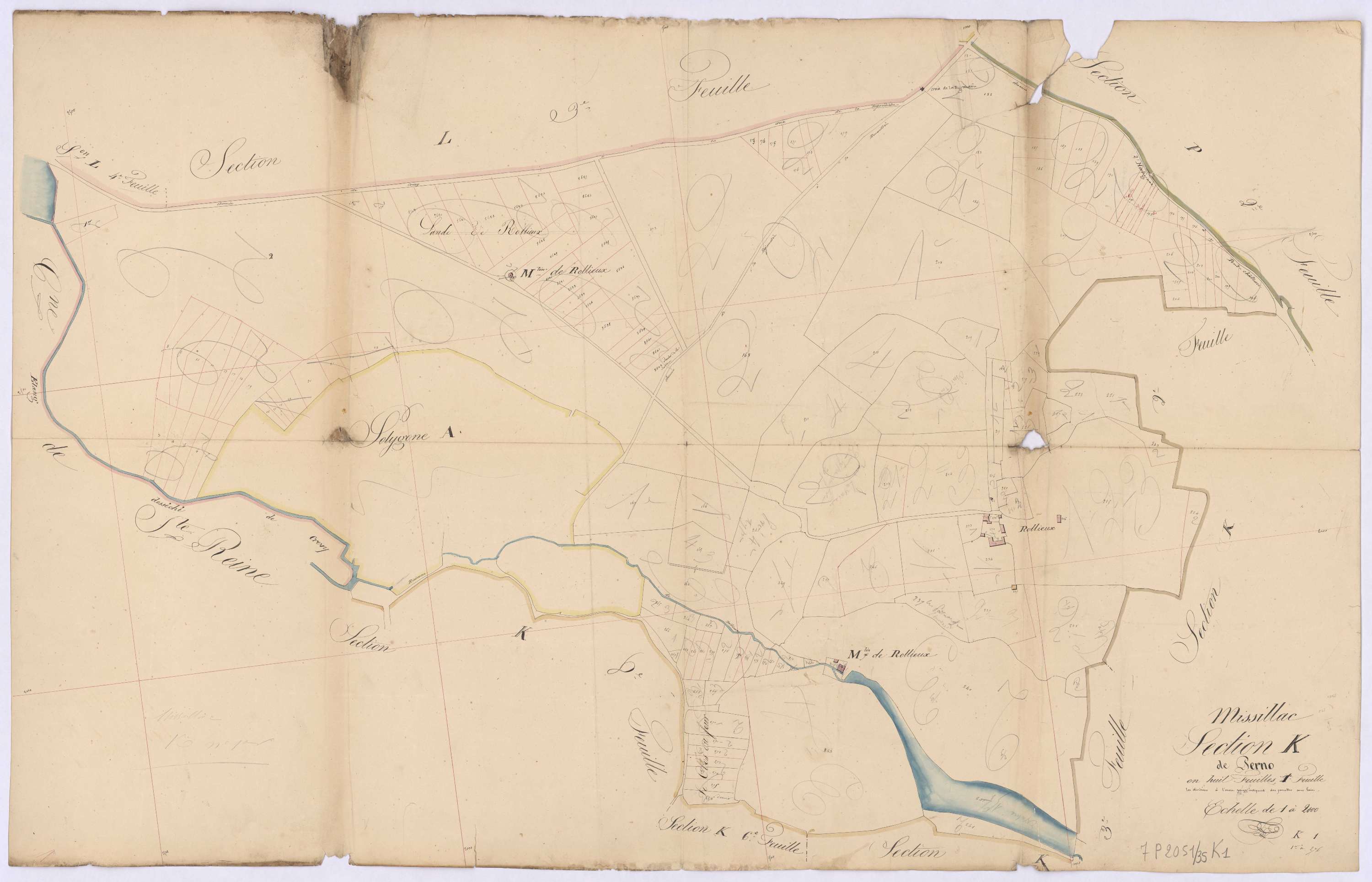 Missillac - Section K1 Perno (section de) ; 1-276
