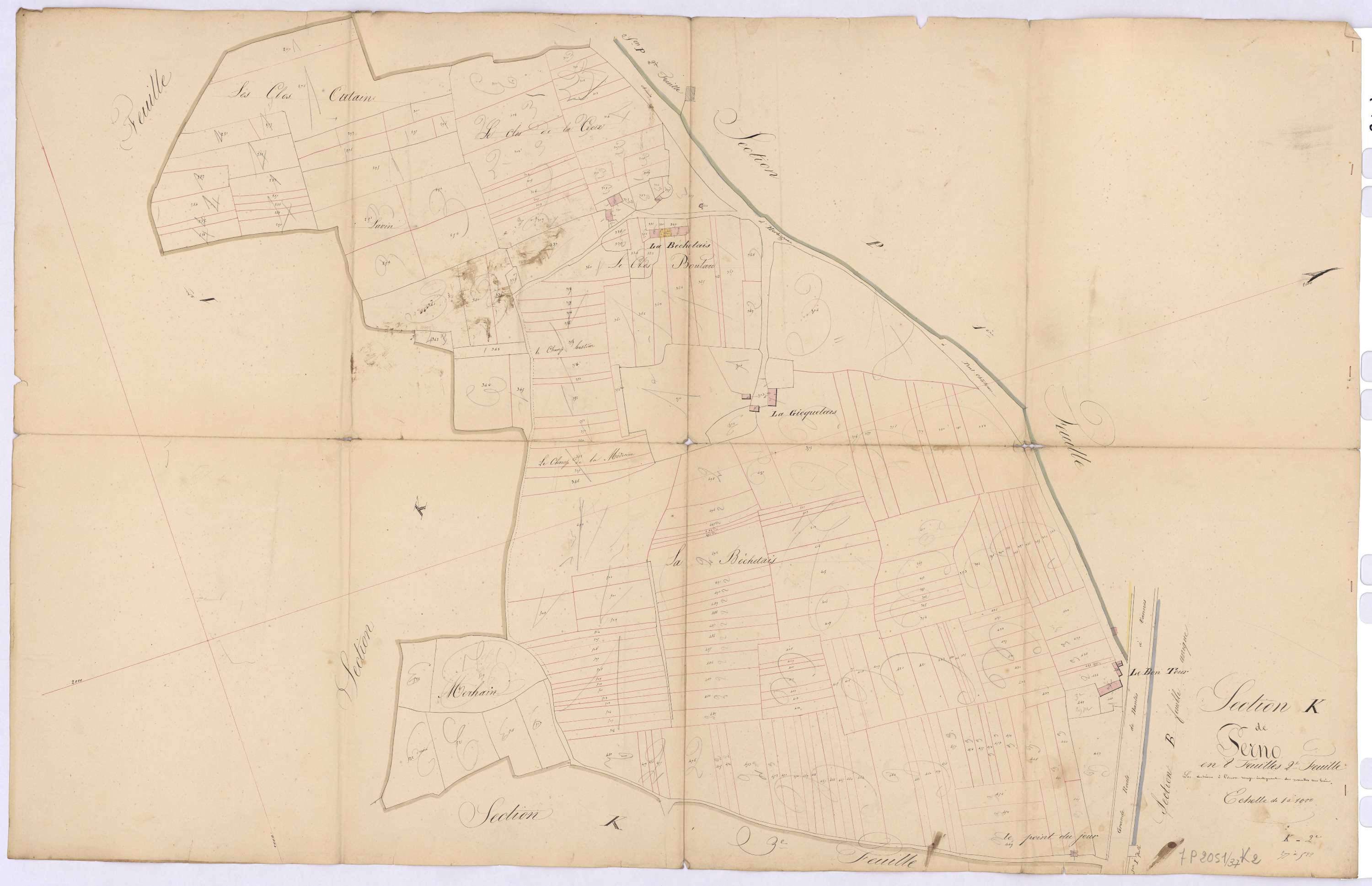 Missillac - Section K2 Perno (section de) ; 277-522