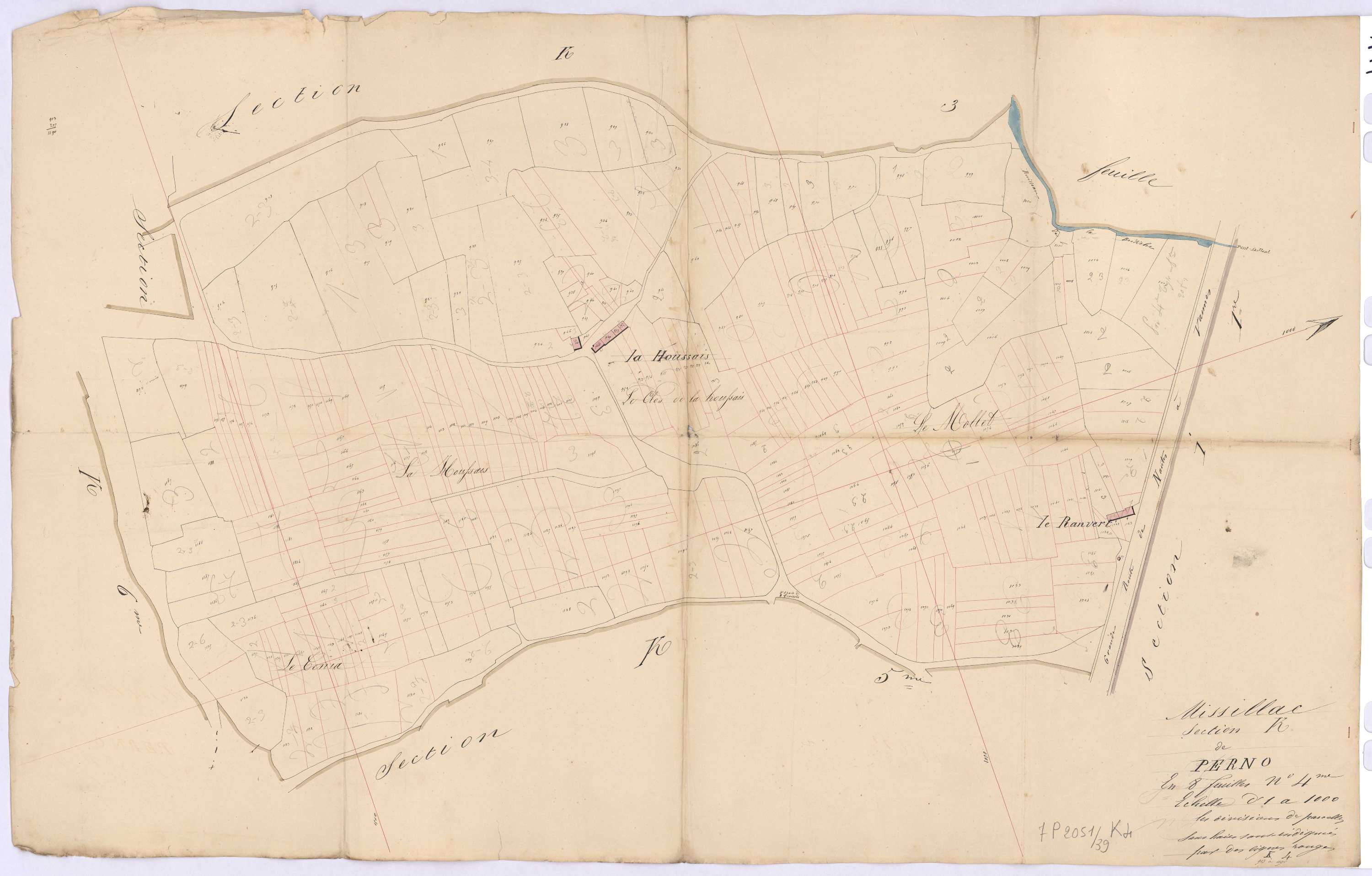 Missillac - Section K4 Perno (section de) ; 913-1190