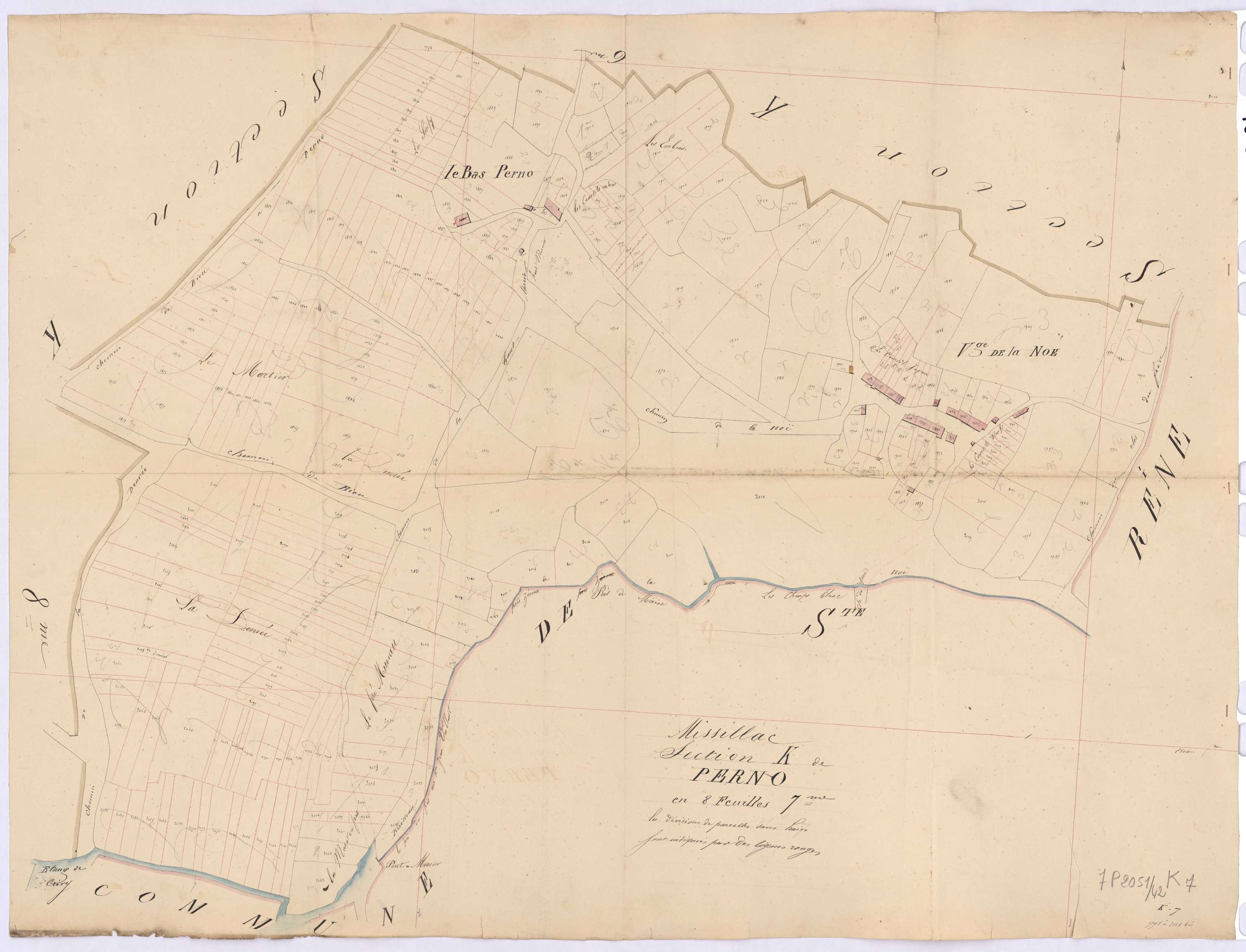 Missillac - Section K7 Perno (section de) ; 1798-2108bis