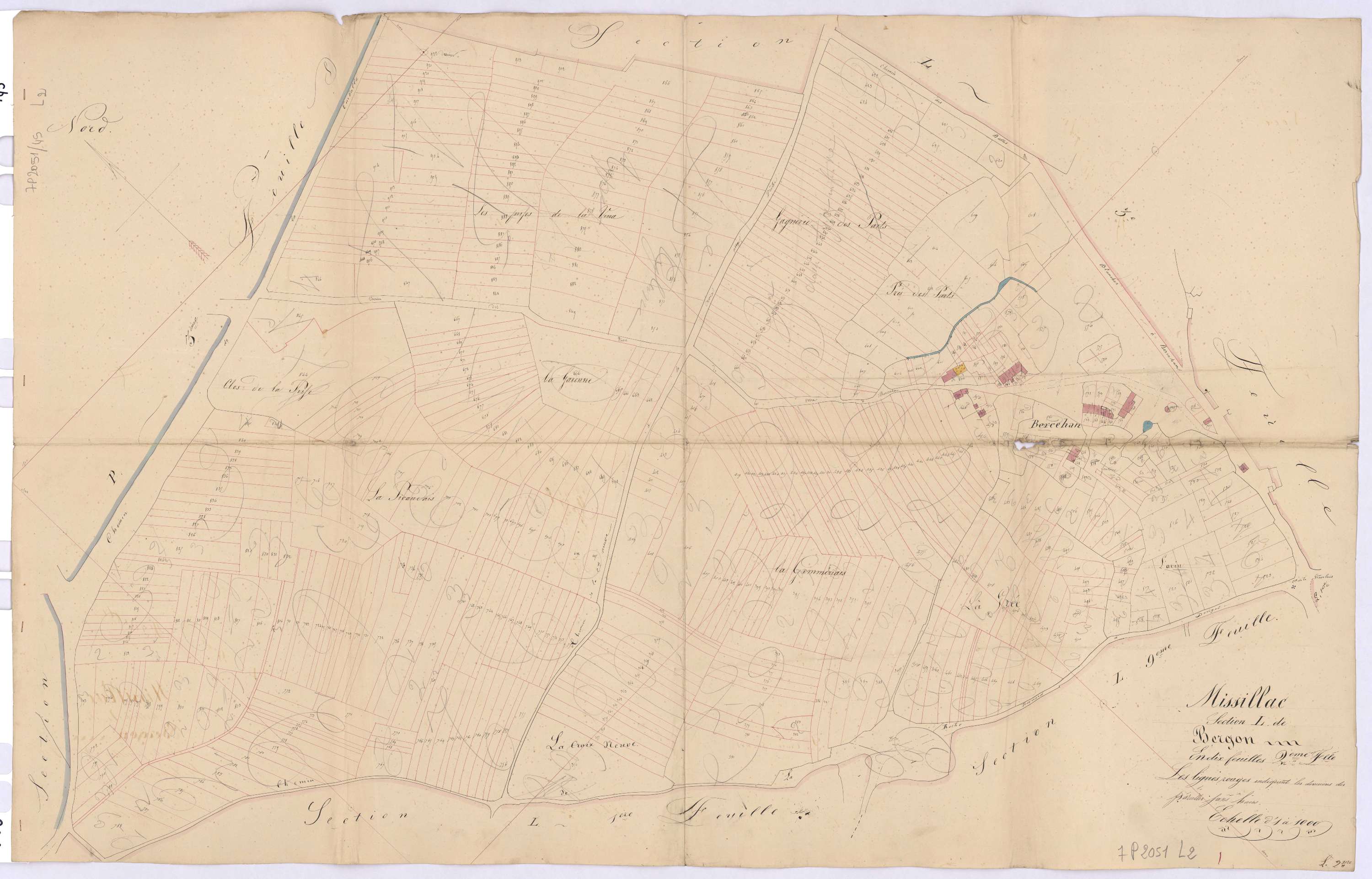 Missillac - Section L2 Bergon (section de) ; 356-922