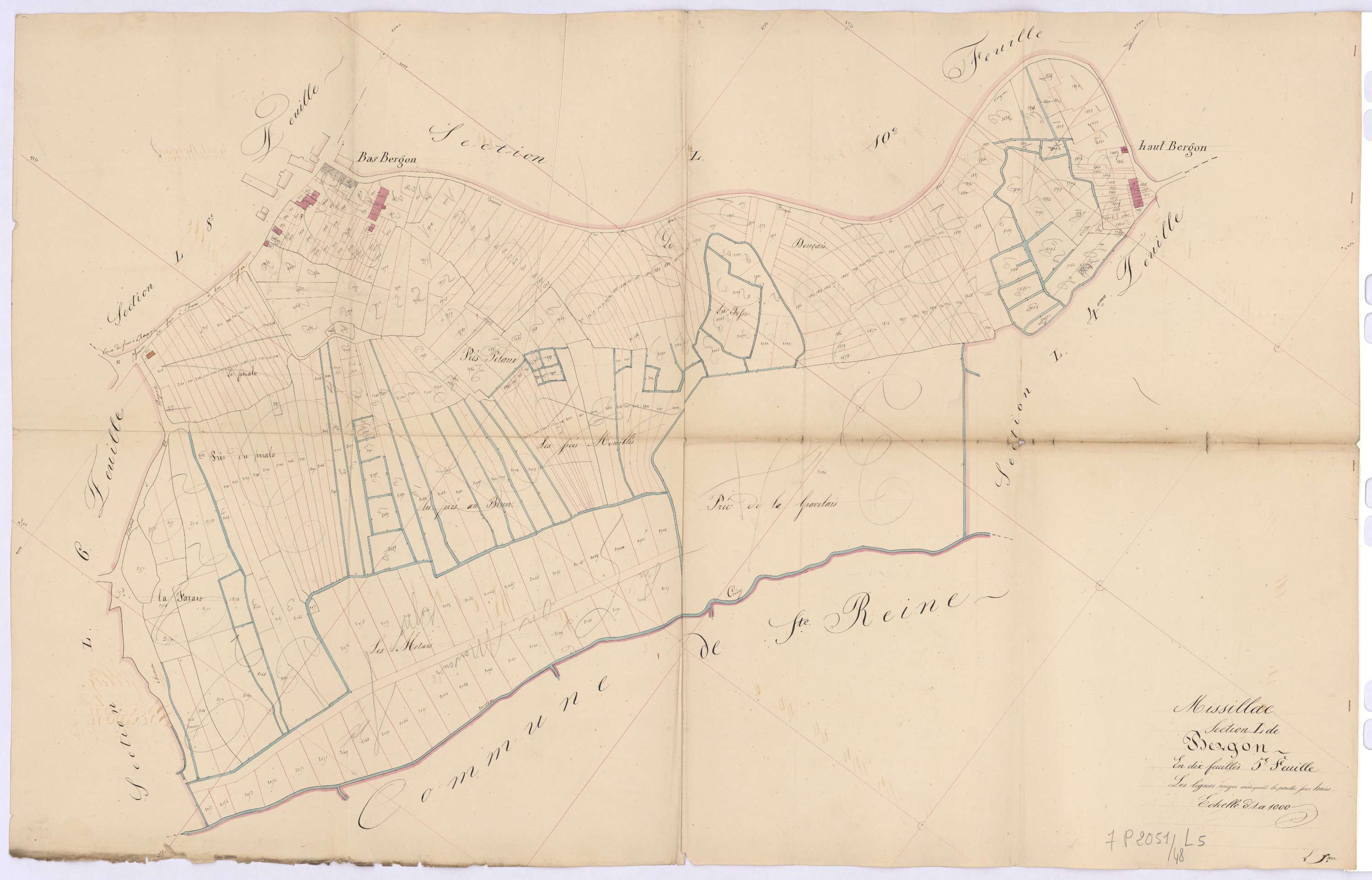 Missillac - Section L5 Bergon (section de) ; 1783-2161
