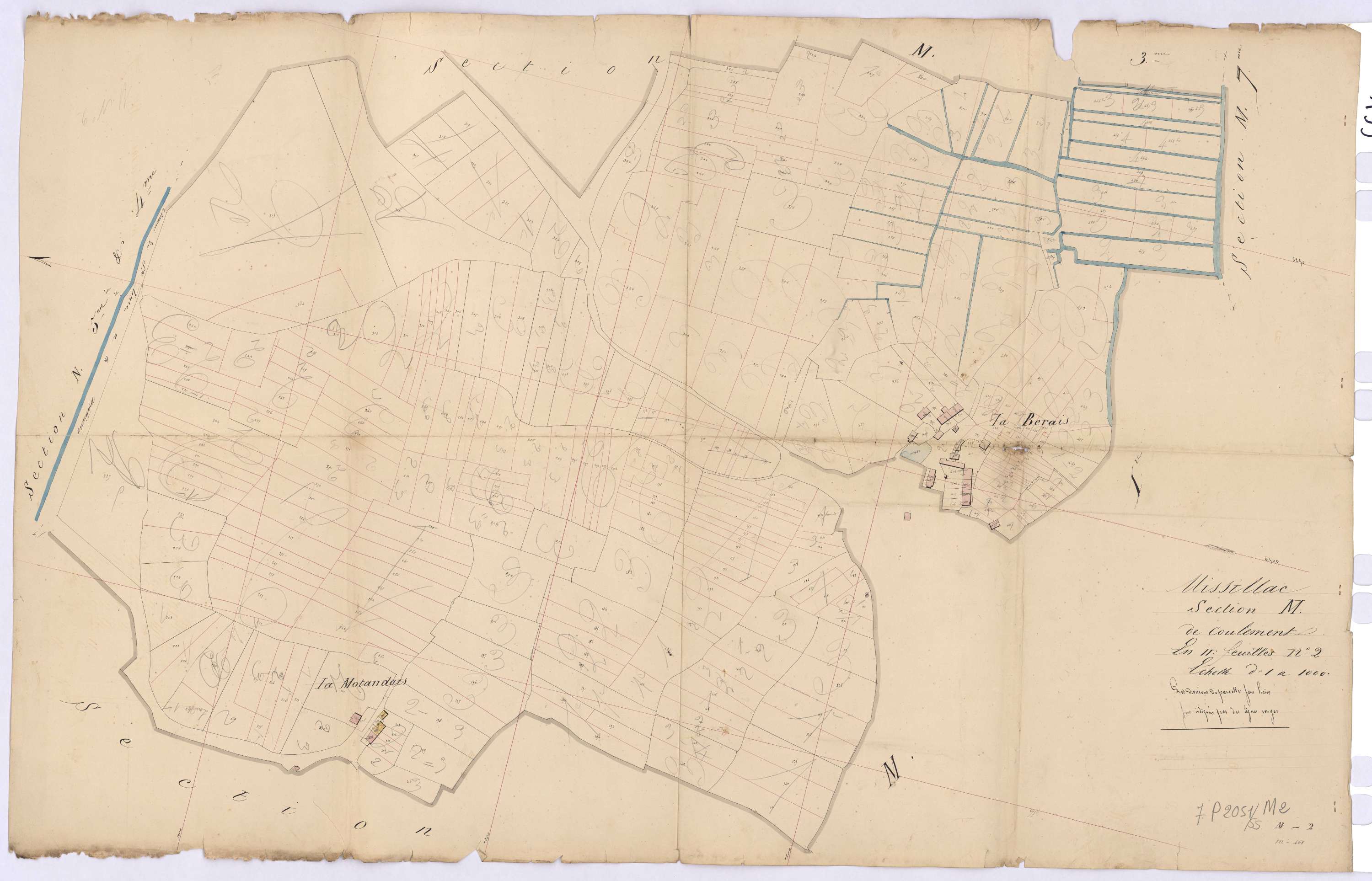 Missillac - Section M2 Coulement (section de) ; 122-468