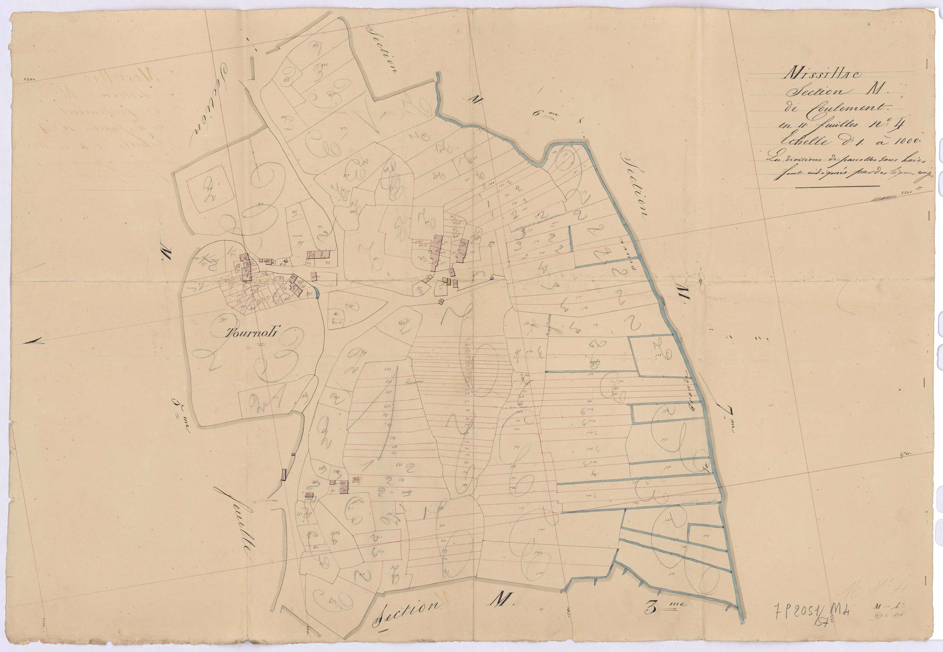 Missillac - Section M4 Coulement (section de) ; 657-876