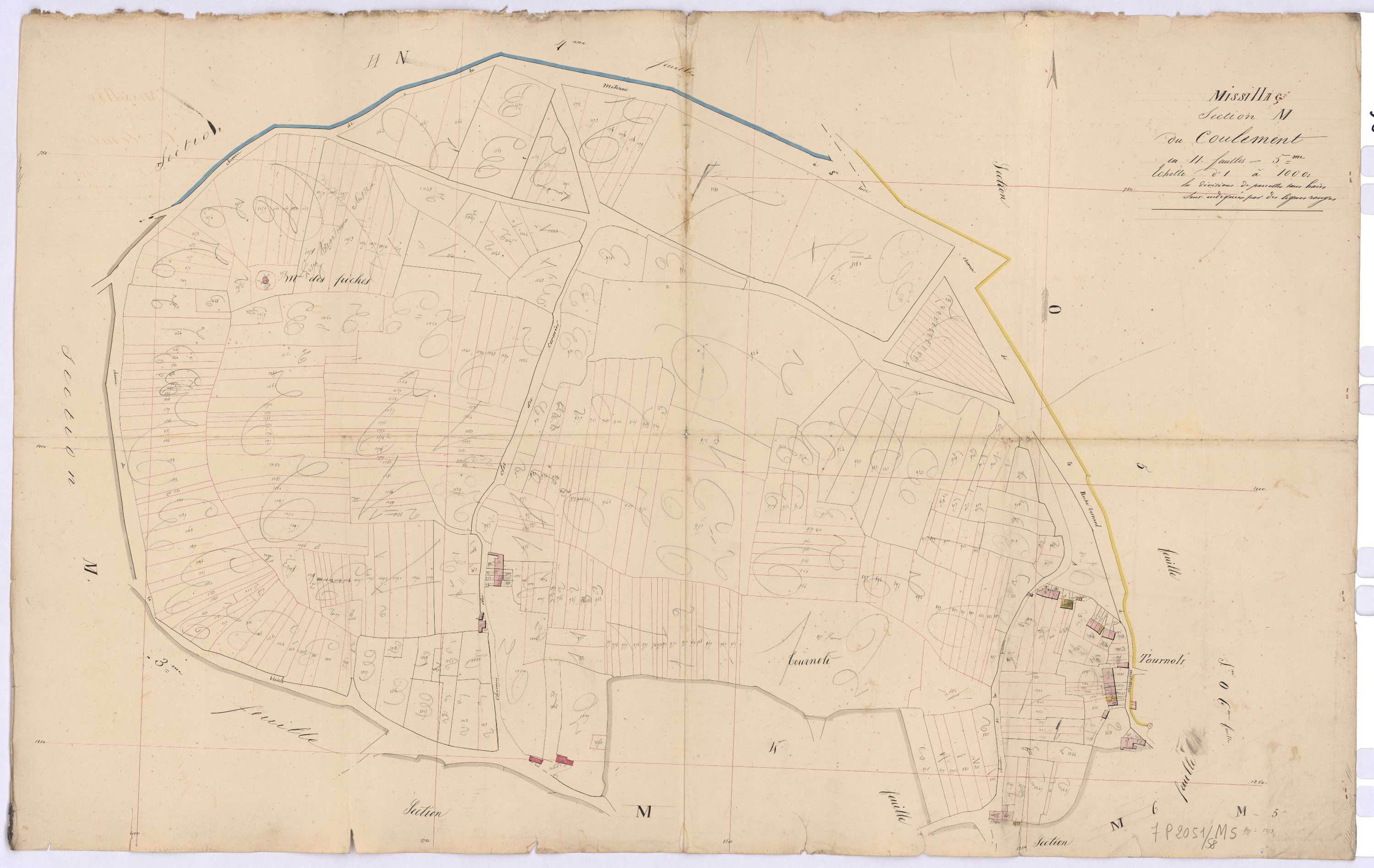 Missillac - Section M5 Coulement (section de) ; 877-1253