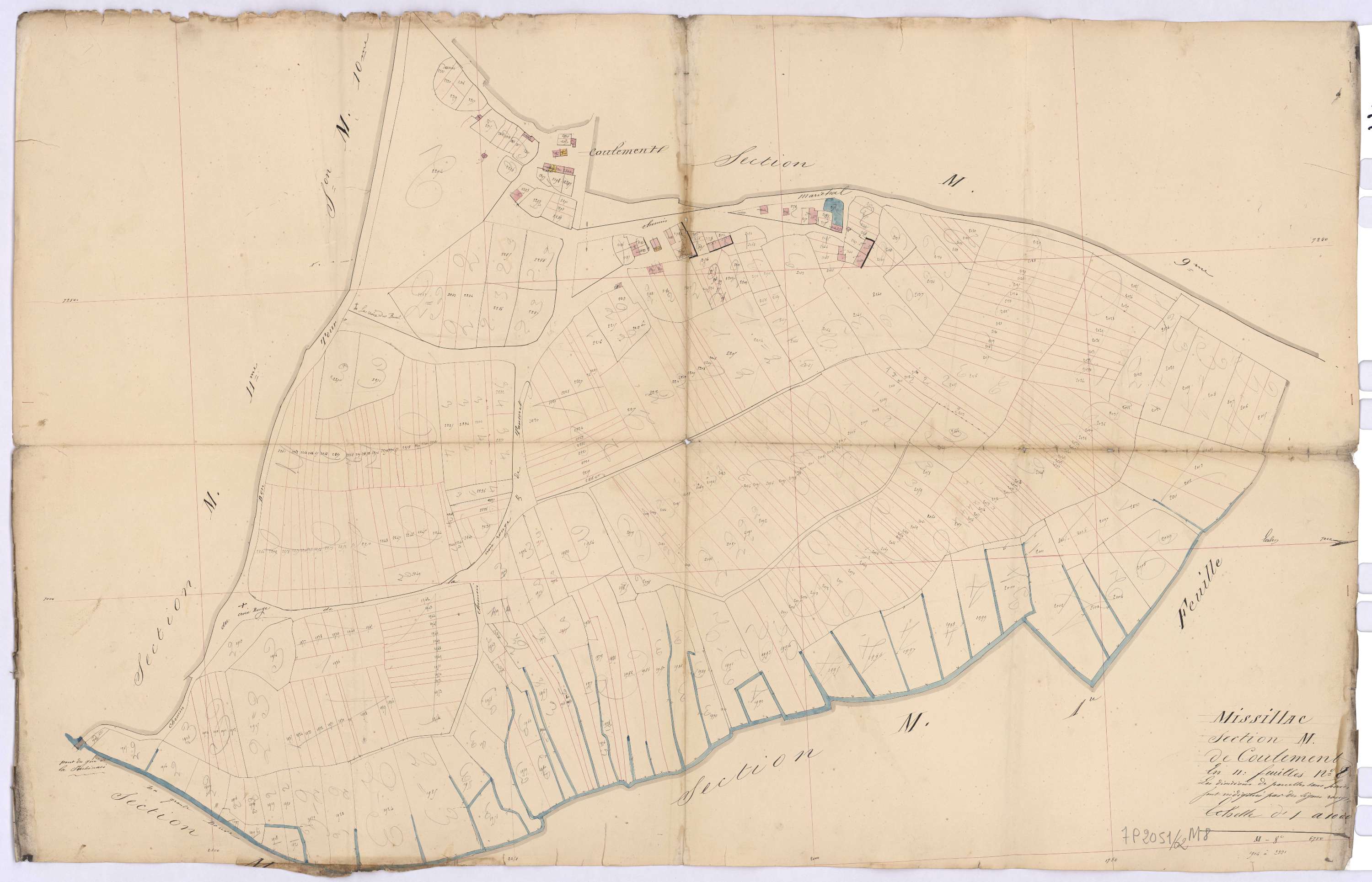 Missillac - Section M8 Coulement (section de) ; 1904-2321