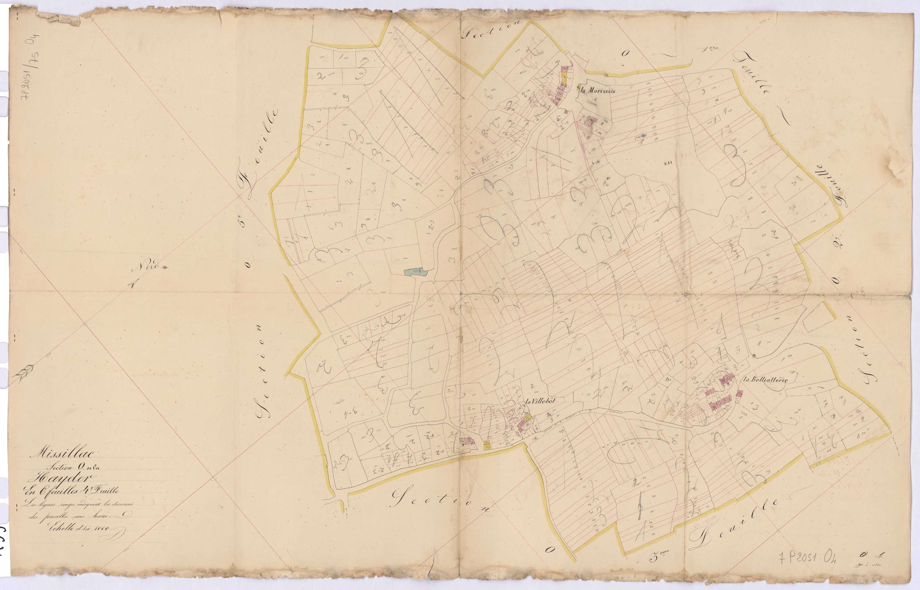 Missillac - Section O4 Hayder (section de La) ; 791-1260