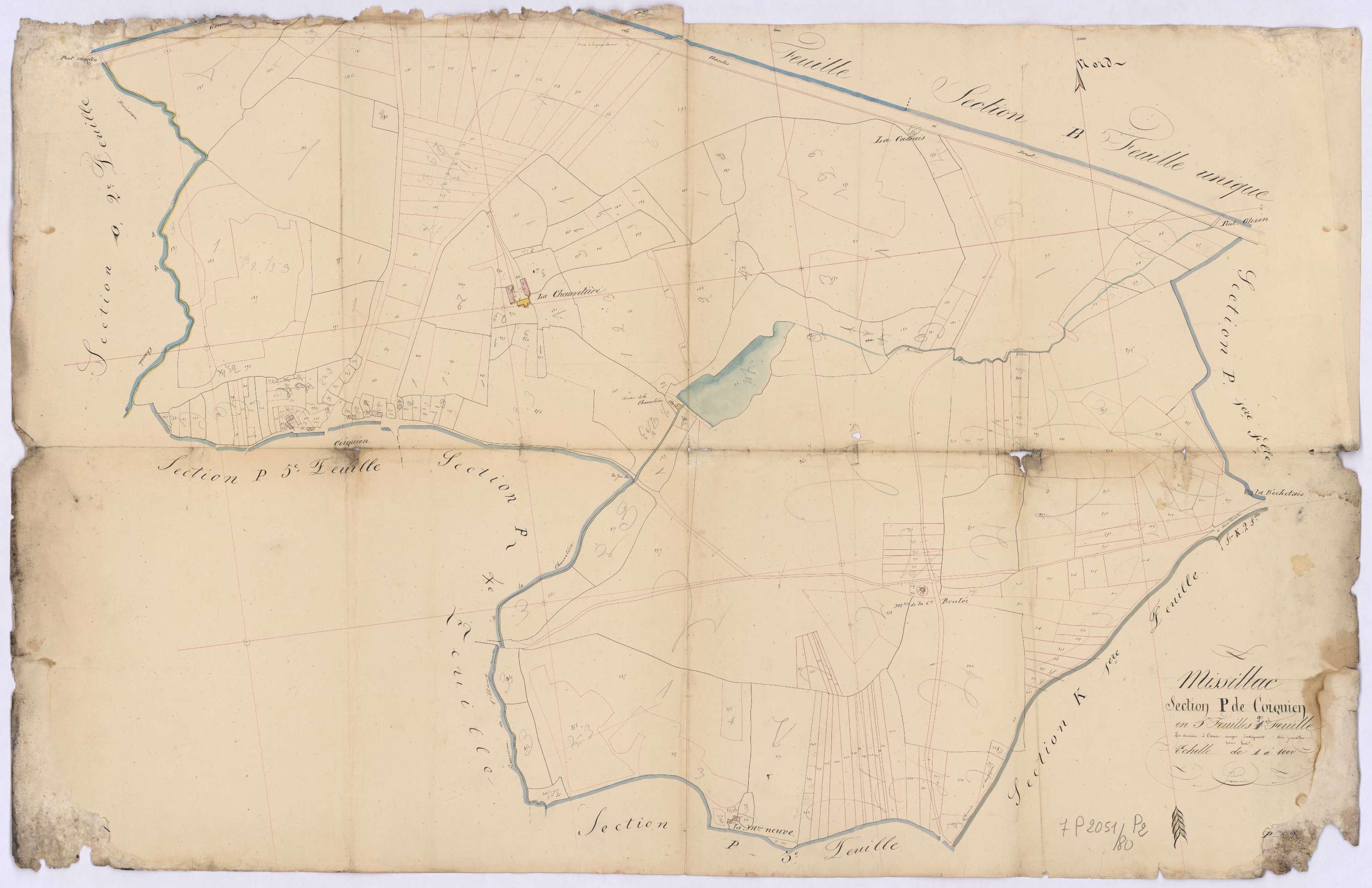 Missillac - Section P2 Coiquien (section de) ; 92-361