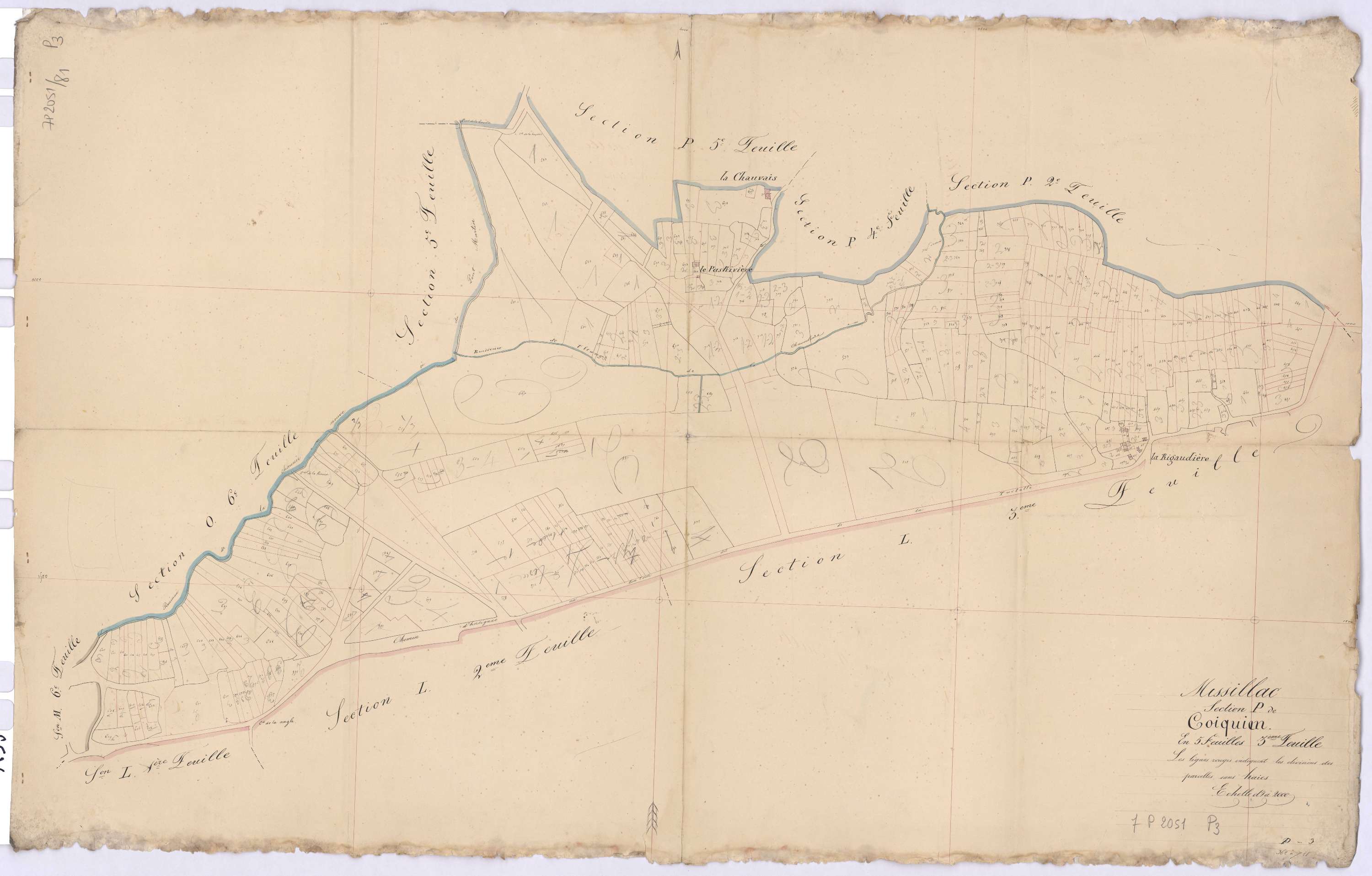 Missillac - Section P3 Coiquien (section de) ; 362-726