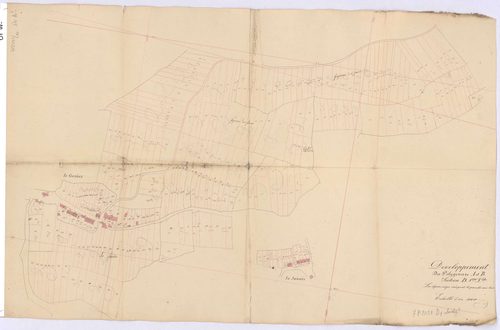 Missillac - Section D1 (développement) Geriais (section du) ; 1-536 ; développement des villages du Geriais et de La Janais
