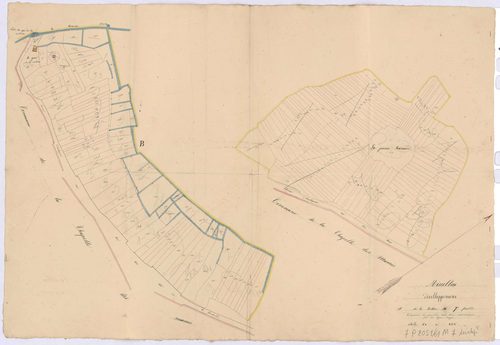 Missillac - Section M7 (développement) Coulement (section de) ; 1601-1903 ; développement des parties A et B