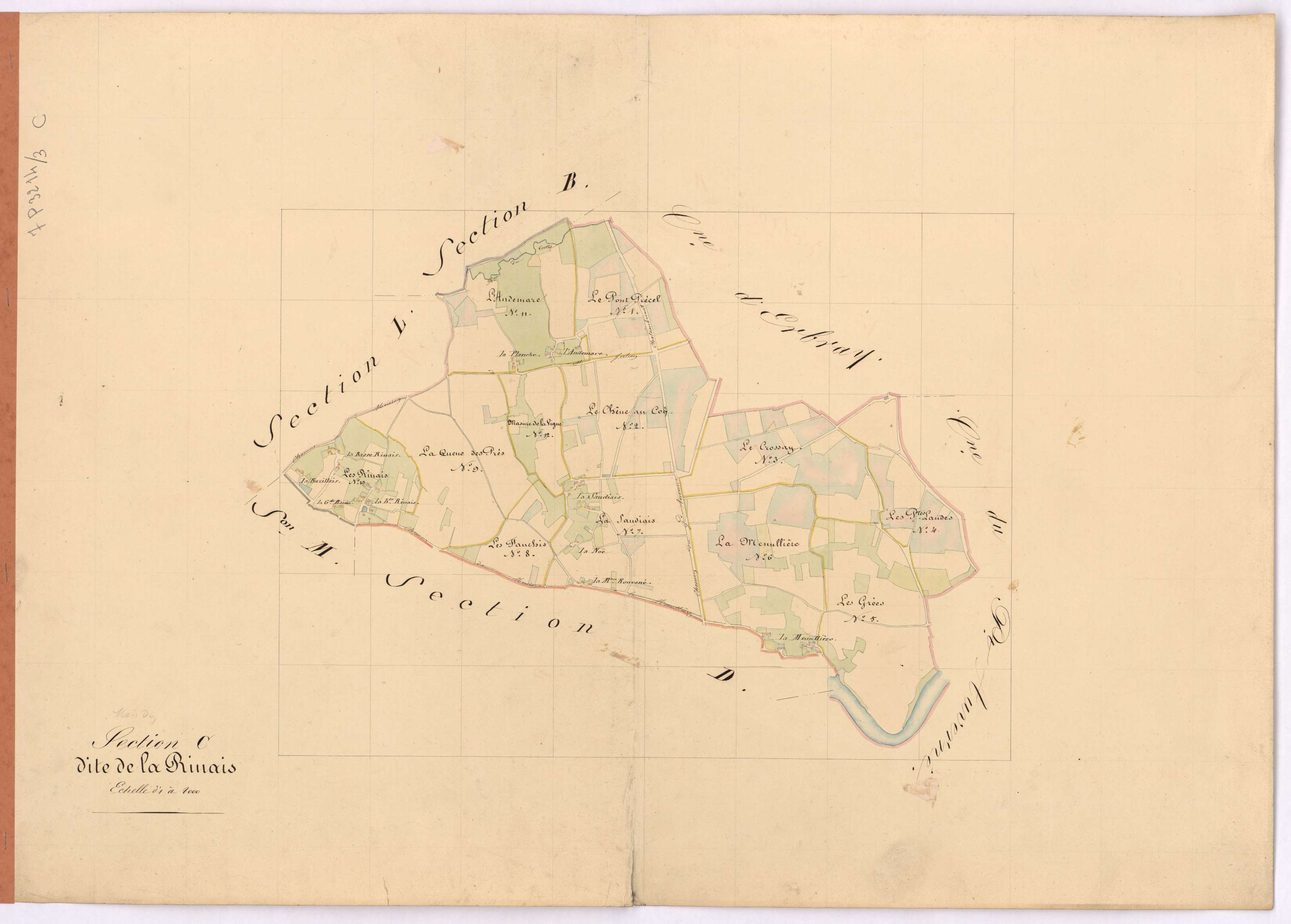 Moisdon-la-Rivière - Section C Rinais (section de La)