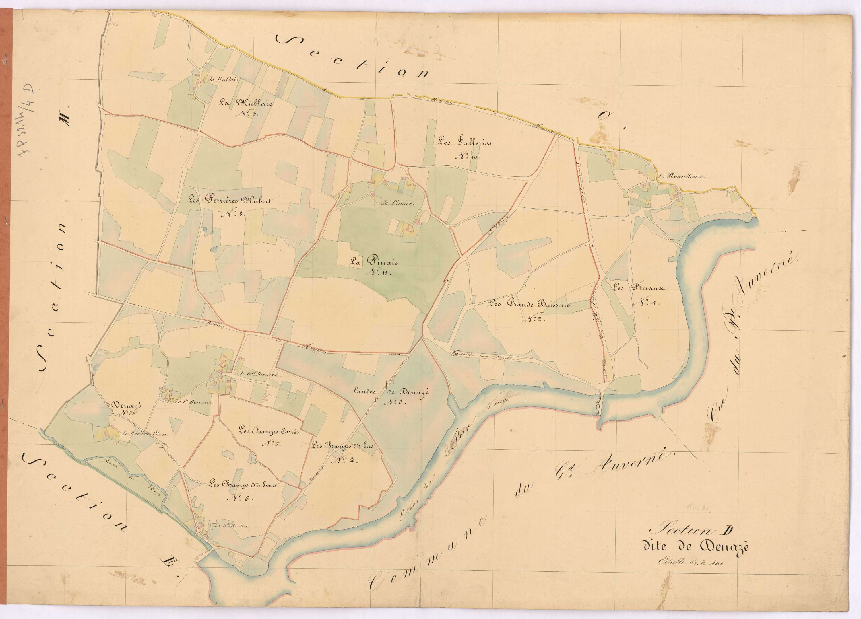 Moisdon-la-Rivière - Section D Denazé (section de)