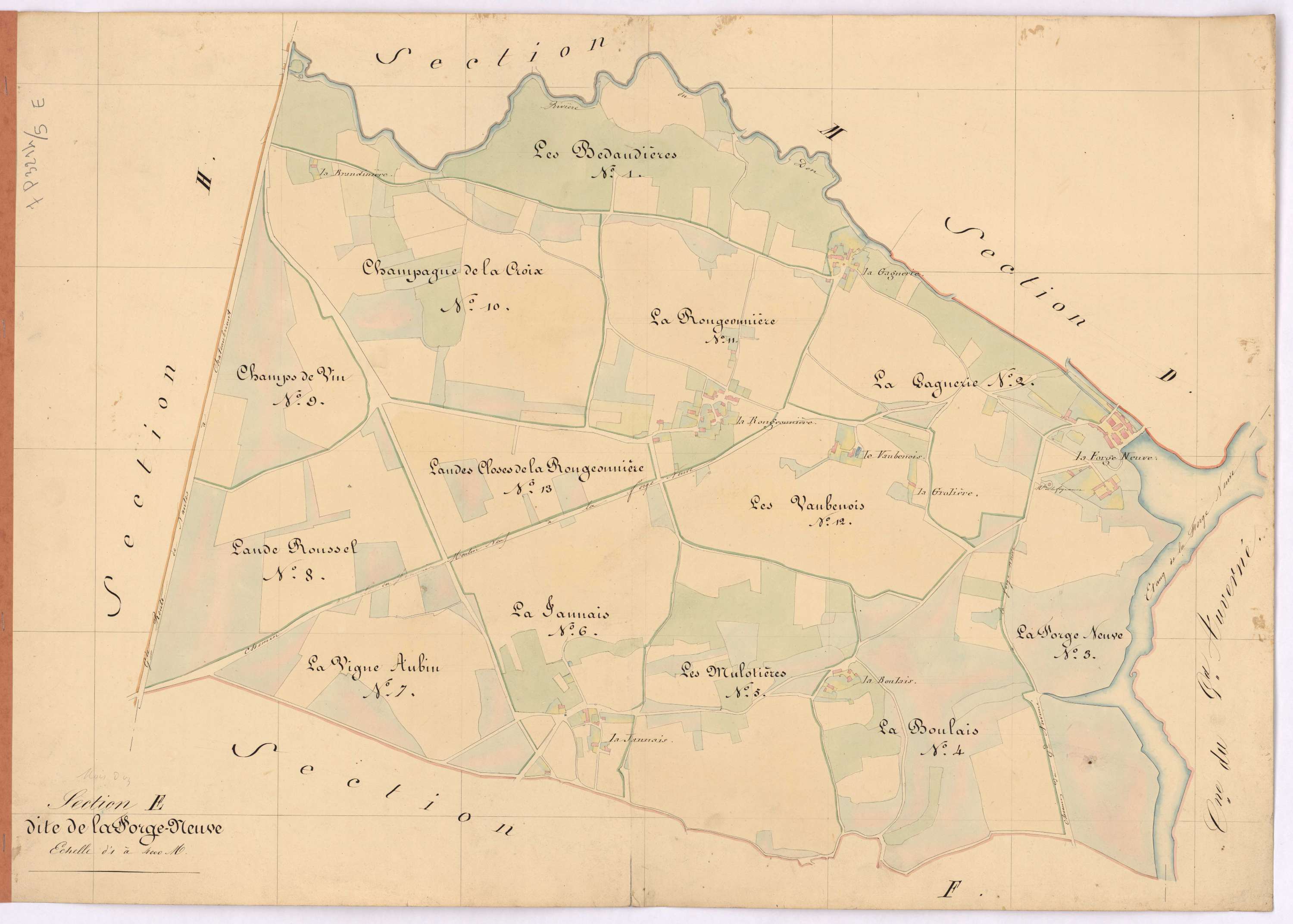 Moisdon-la-Rivière - Section E Forge-Neuve (section de La)