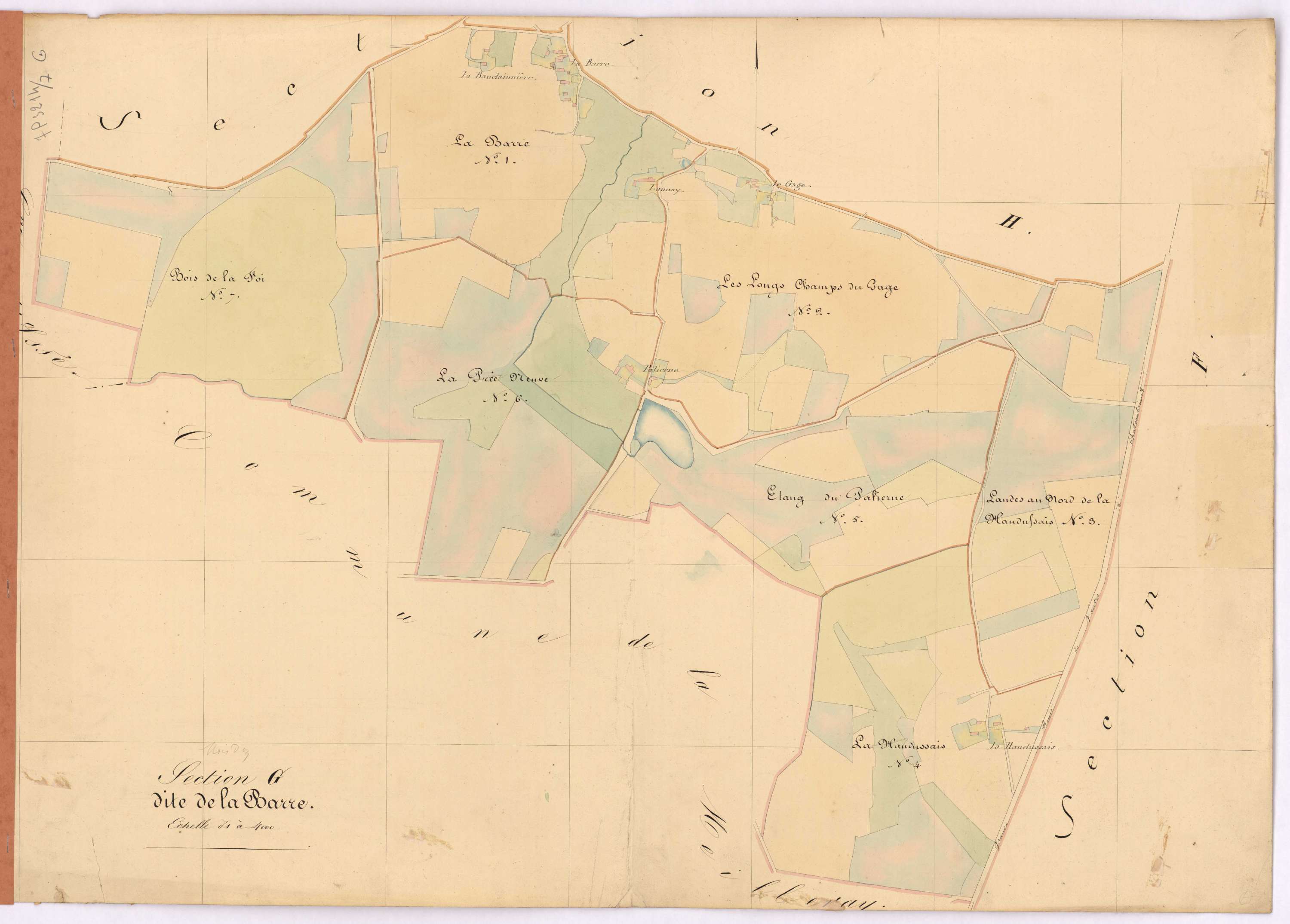 Moisdon-la-Rivière - Section G Barre (section de La)