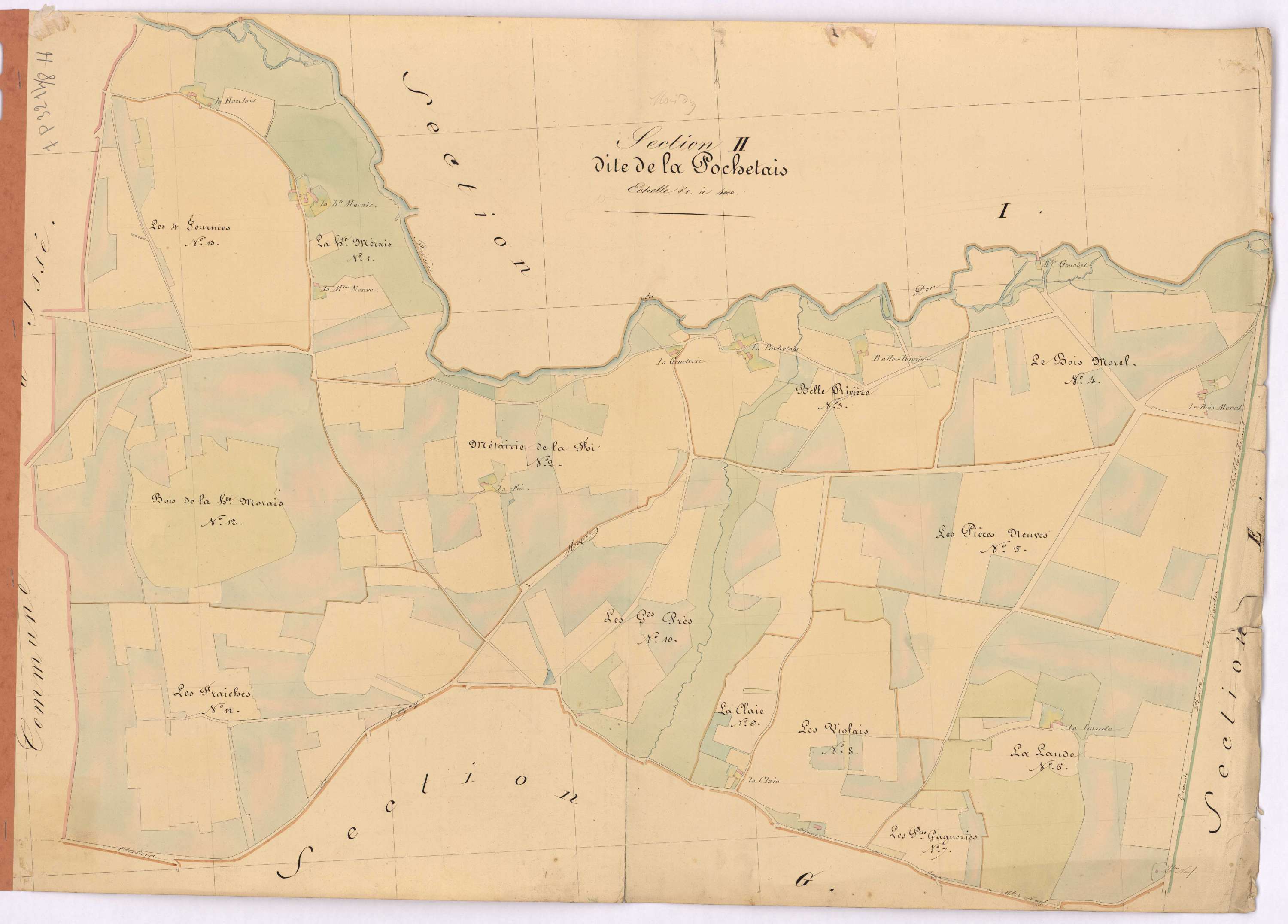 Moisdon-la-Rivière - Section H Pochetais (section de La)