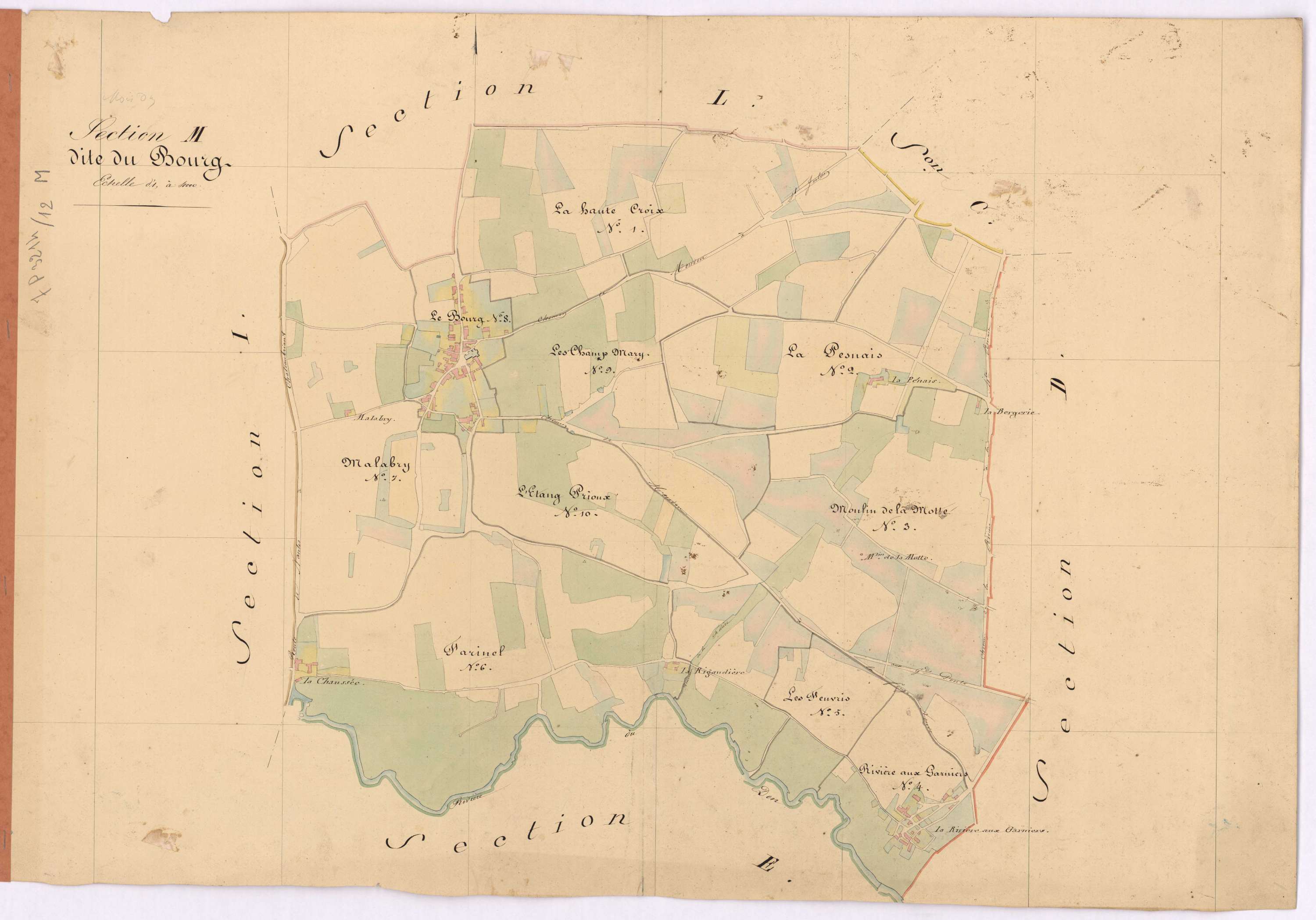 Moisdon-la-Rivière - Section M Bourg (section du)