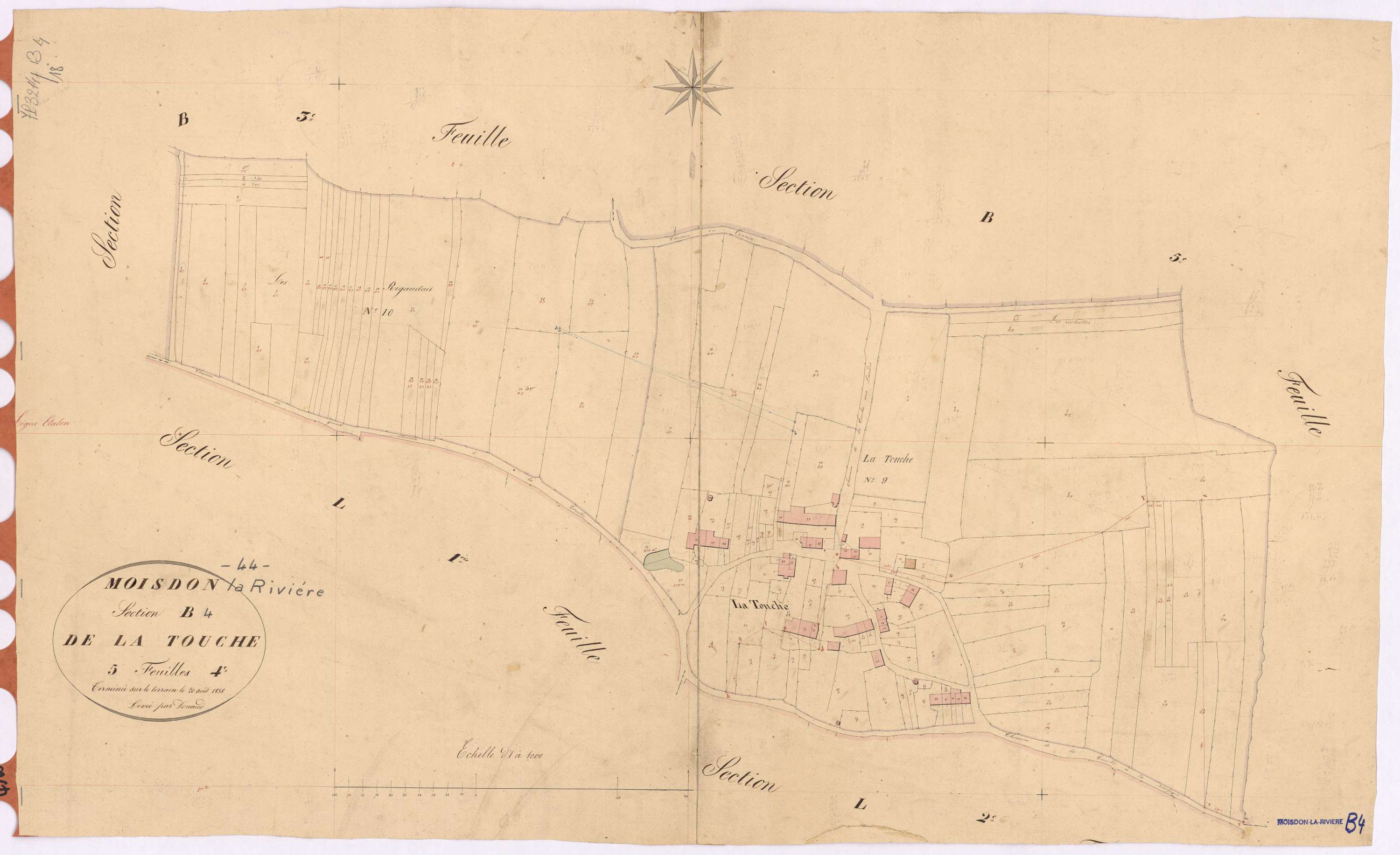 Moisdon-la-Rivière - Section B4 Touche (section de La)