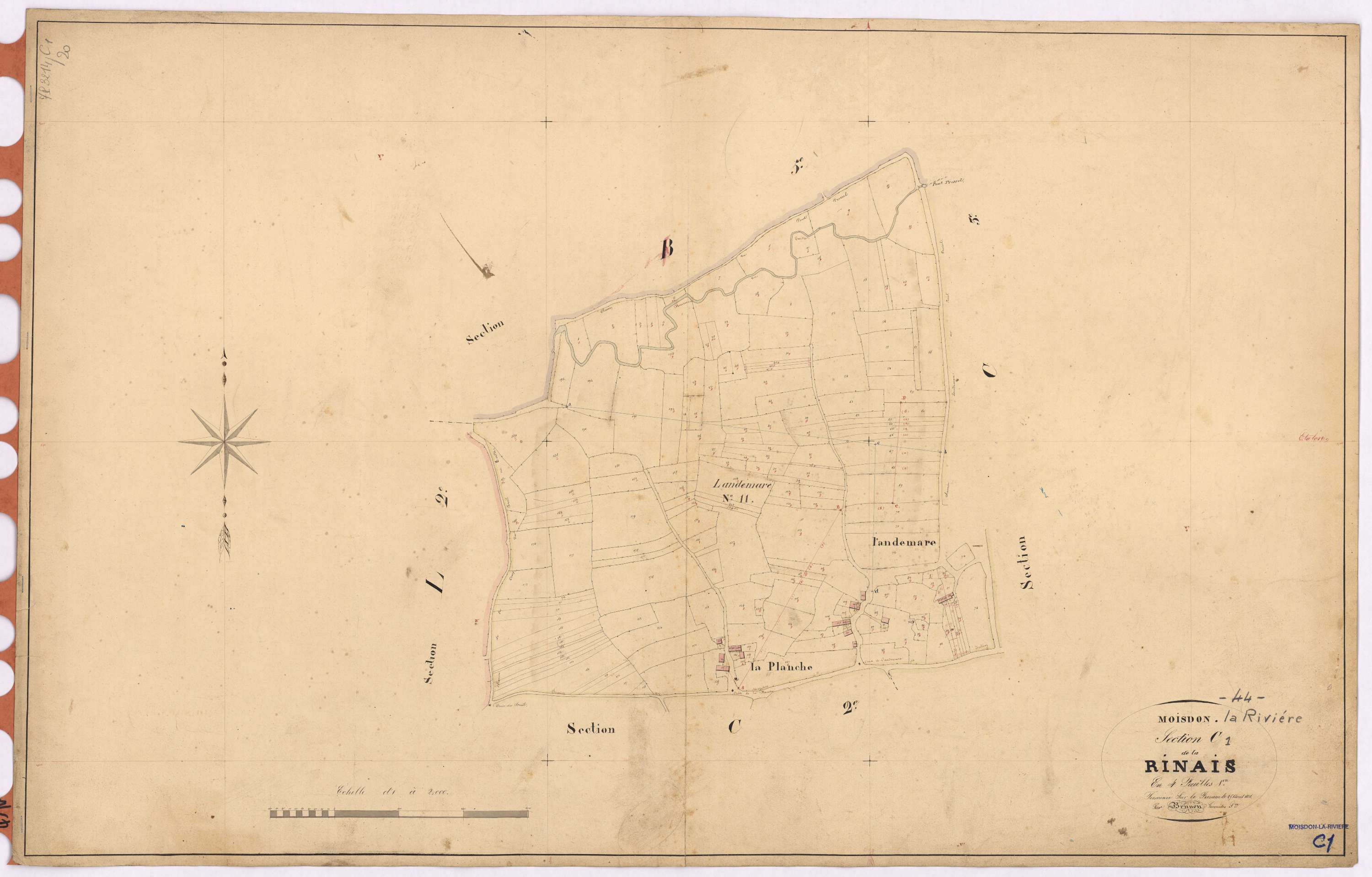 Moisdon-la-Rivière - Section C1 Rinais (section de La)