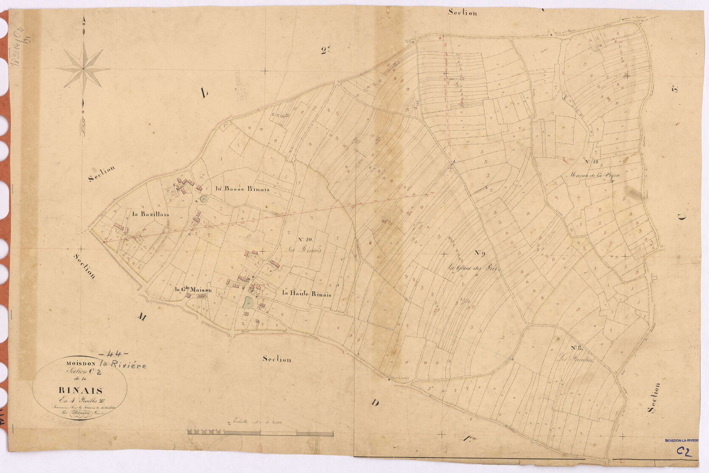 Moisdon-la-Rivière - Section C2 Rinais (section de La)