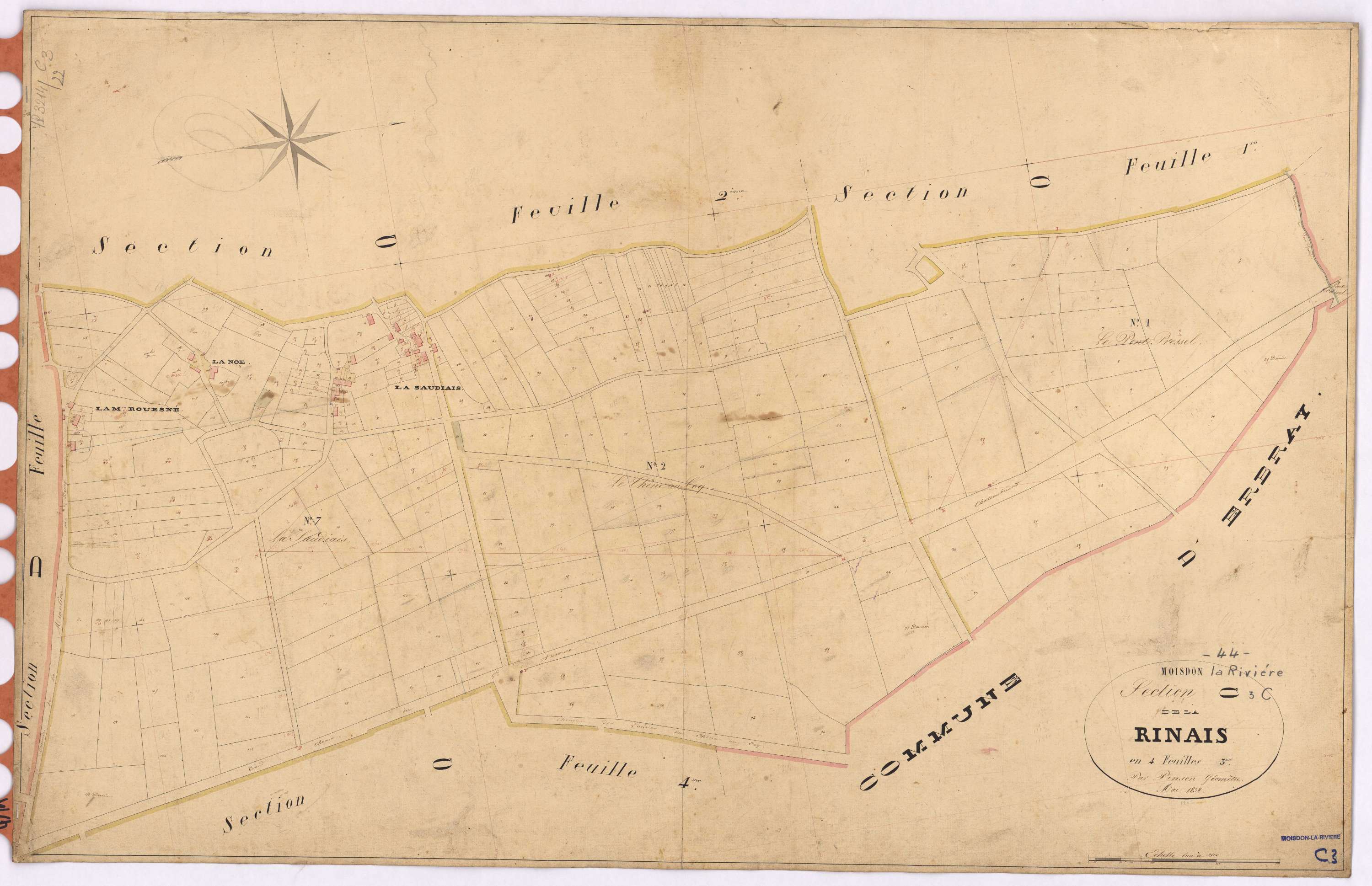 Moisdon-la-Rivière - Section C3 Rinais (section de La)