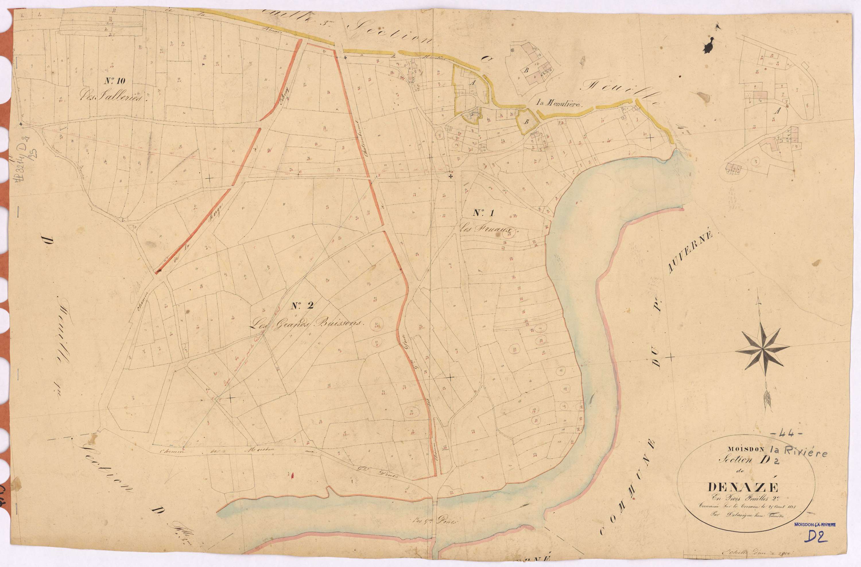 Moisdon-la-Rivière - Section D2 Denazé (section de)